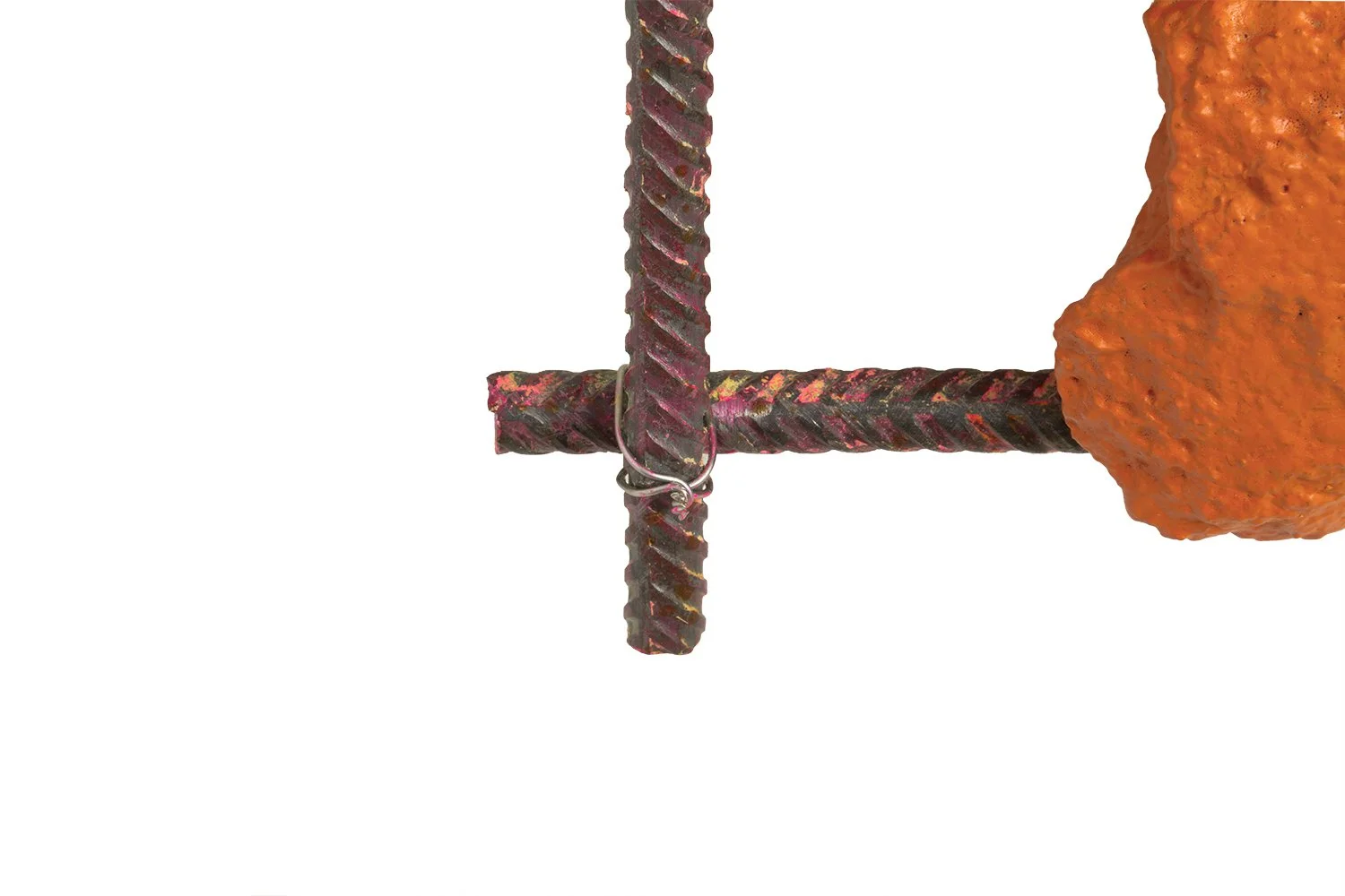 Detriti 2 - Detail 5 - Concrete, iron and paint