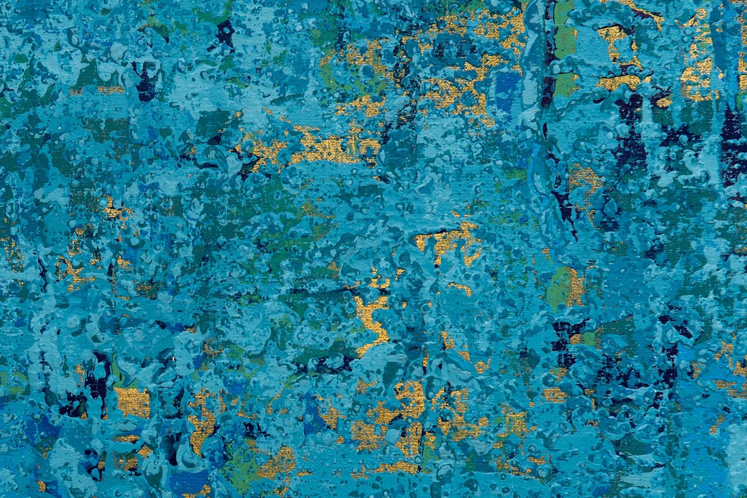 Ocean Ripples 1 - Detail 4 - Acrylic on canvas