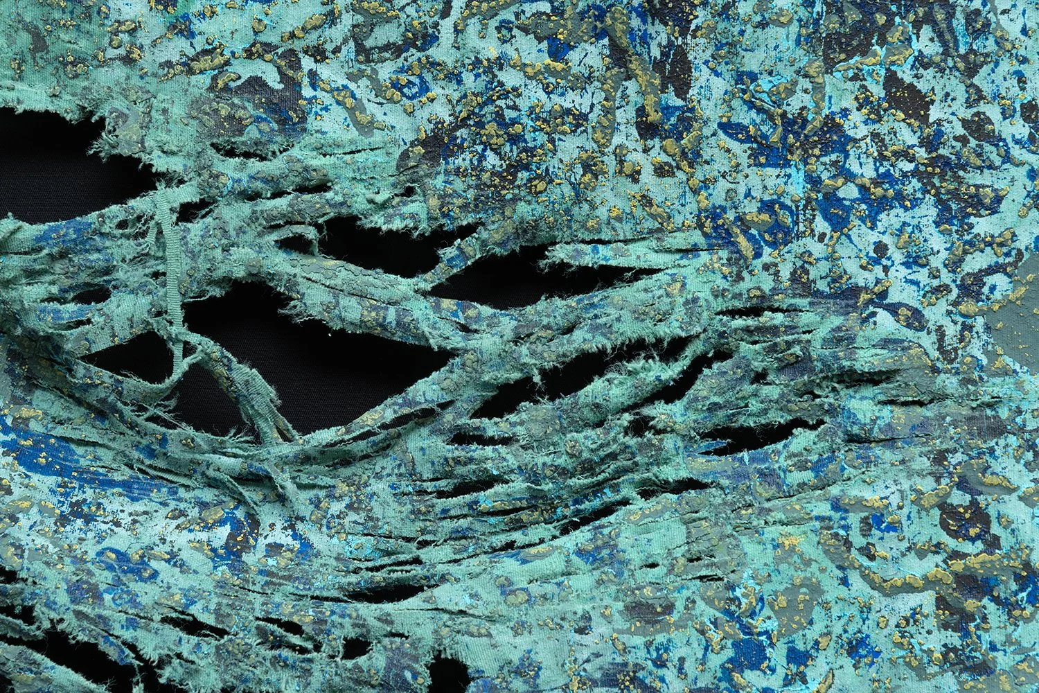 Overcoming 5 - Detail 1 - Acrylic and cut on canvas
