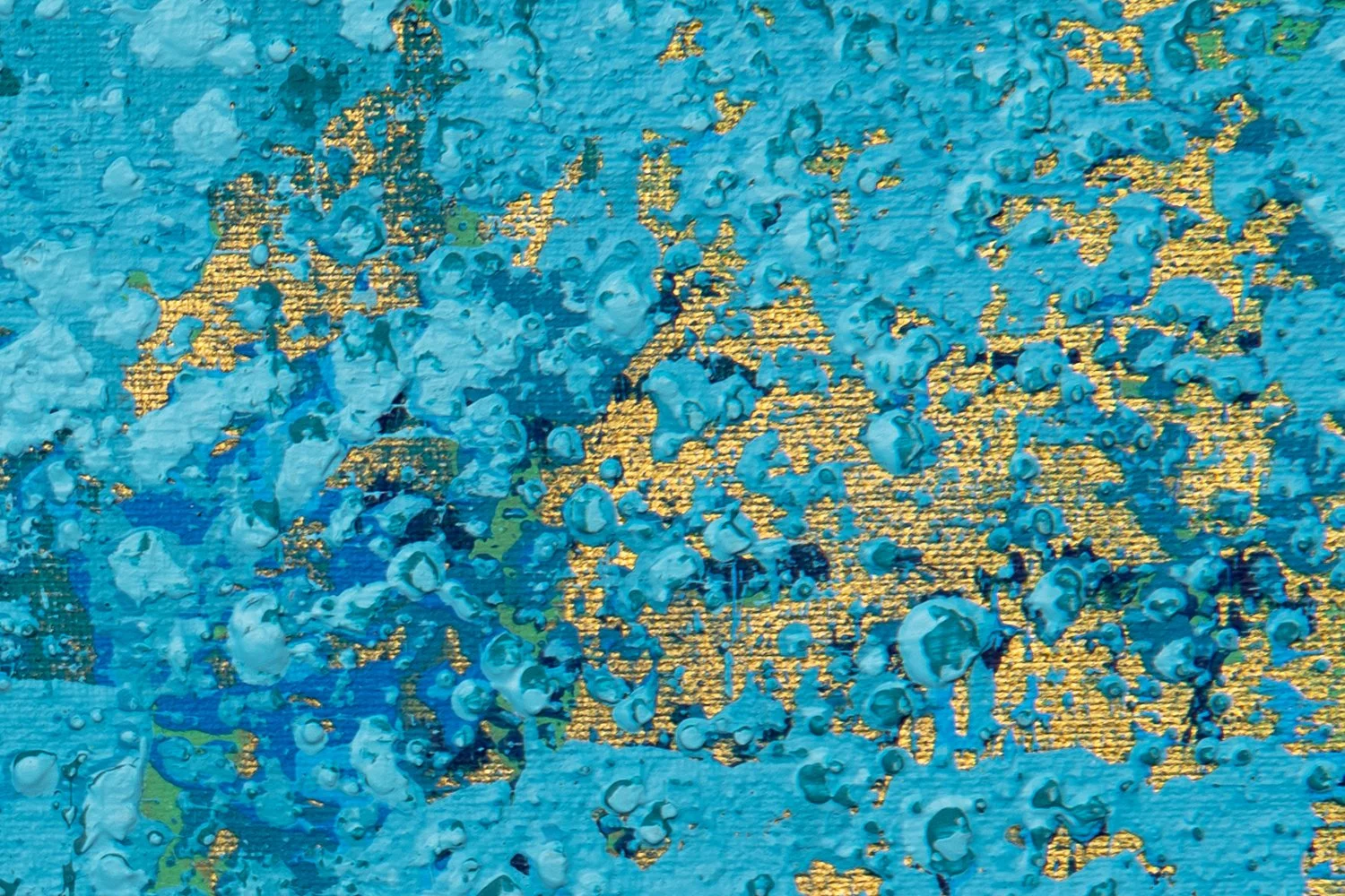 Ocean Ripples 1 - Detail 5 - Acrylic on canvas