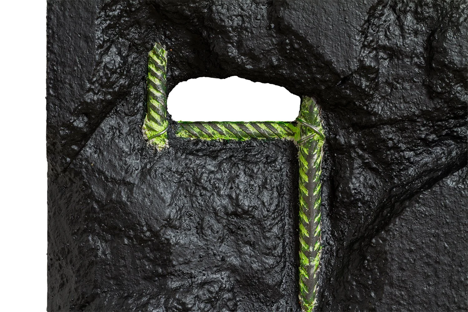 Detriti 1 - Detail 2 - Concrete, iron and paint