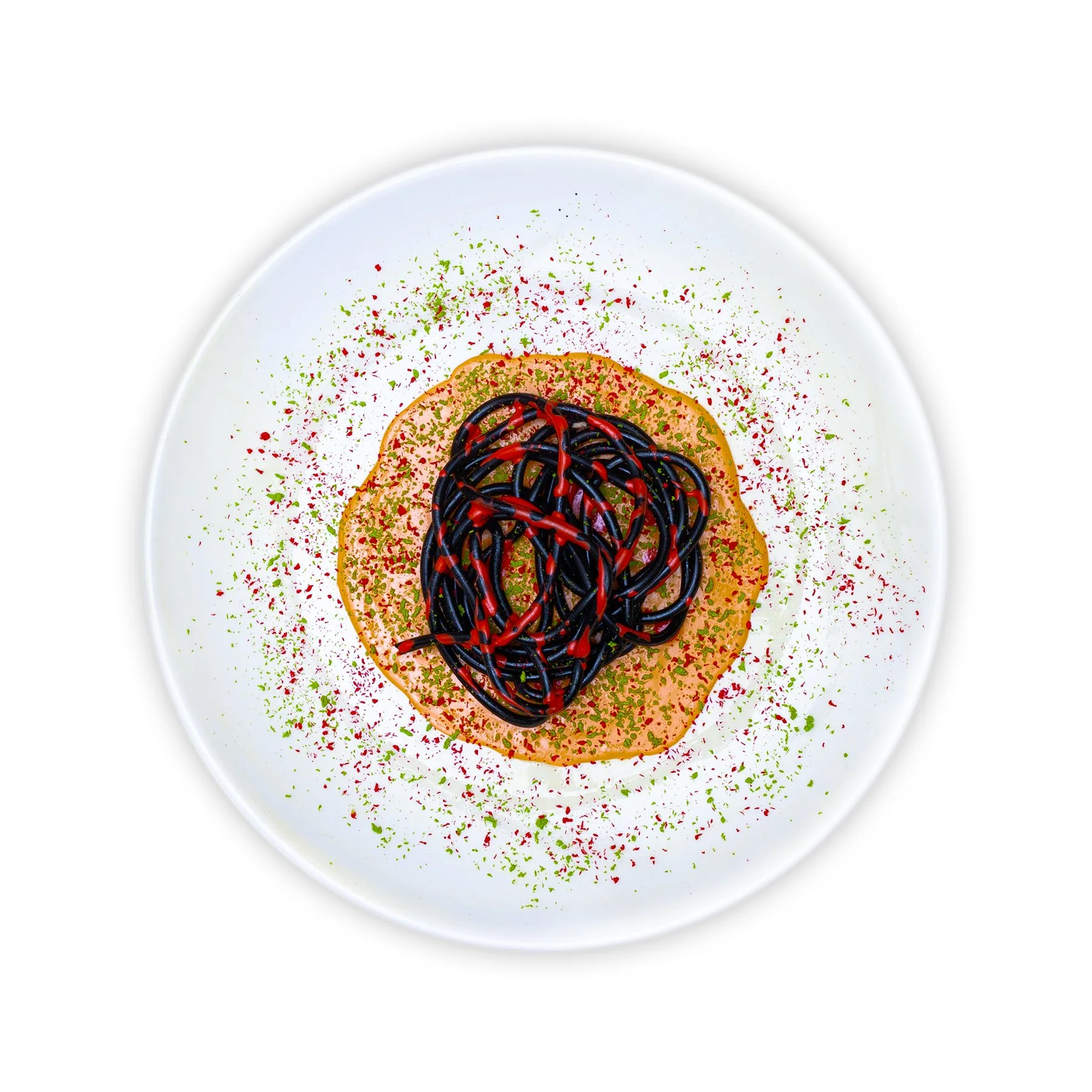 Ephemeral Food III - Detail 1 - Silicon and acrylic on ceramic dish