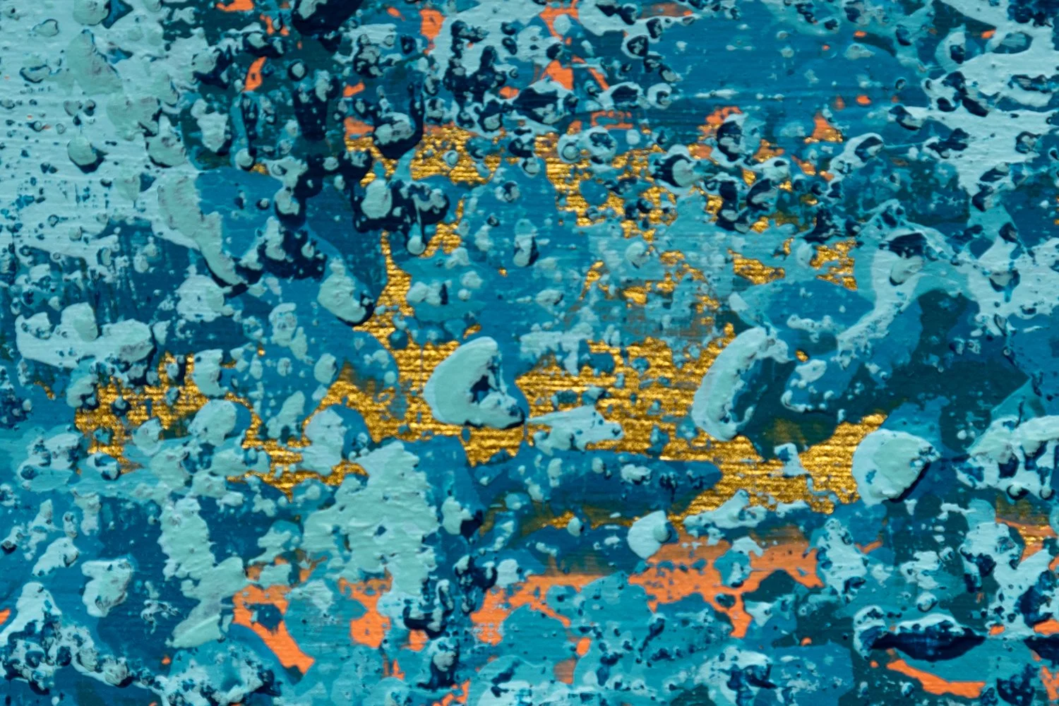 Ocean Ripples 3 - Detail 5 - Acrylic on canvas