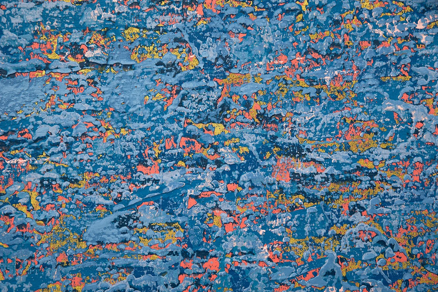 Ocean Ripples 4 - Detail 4 - Acrylic on canvas