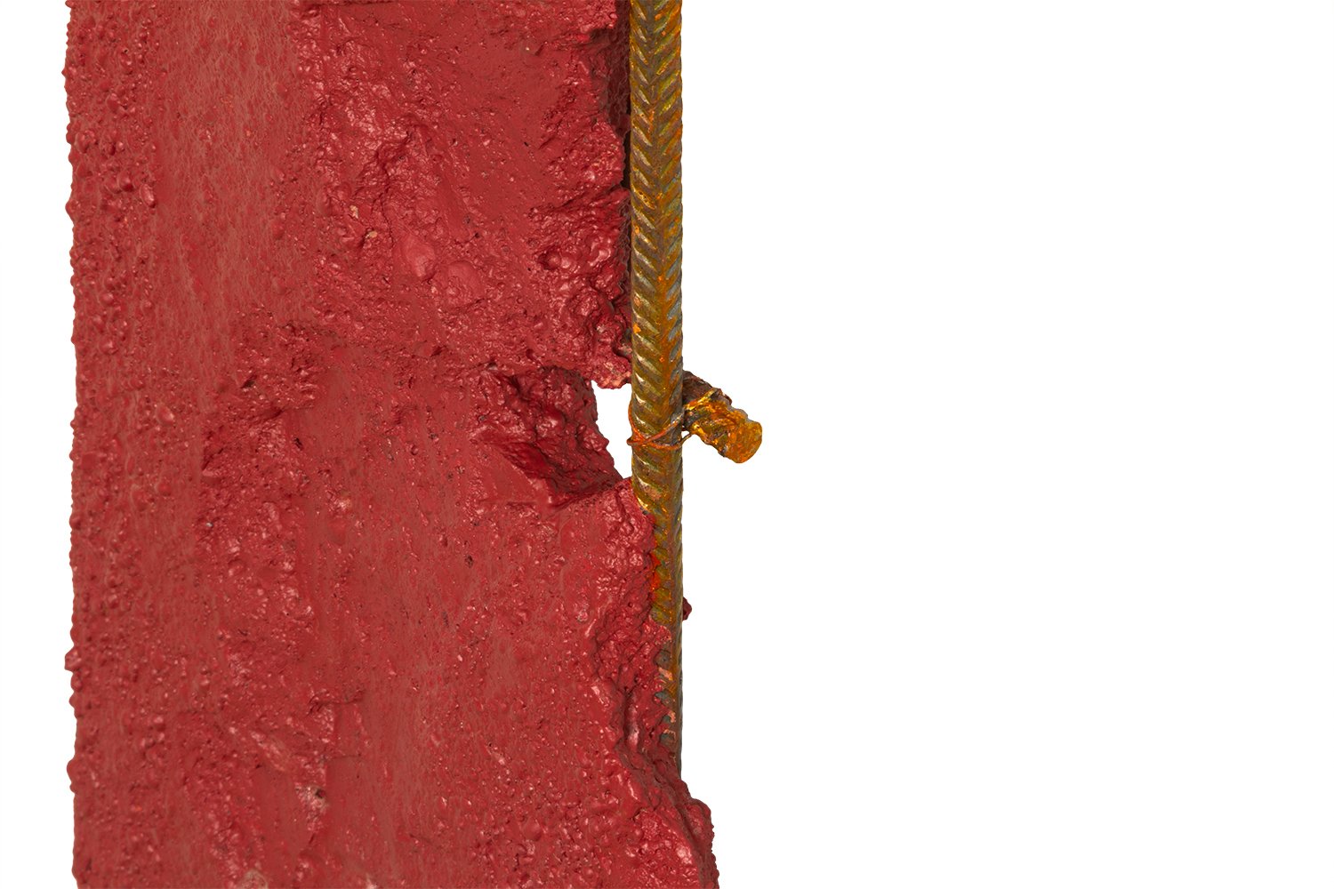 Detriti 3 - Detail 5 - Concrete, iron and paint