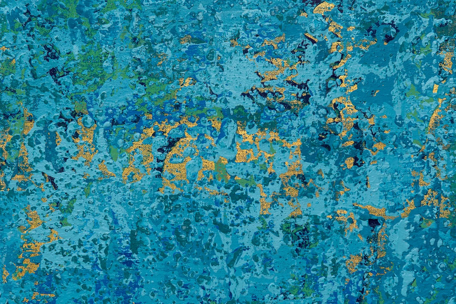 Ocean Ripples 1 - Detail 3 - Acrylic on canvas