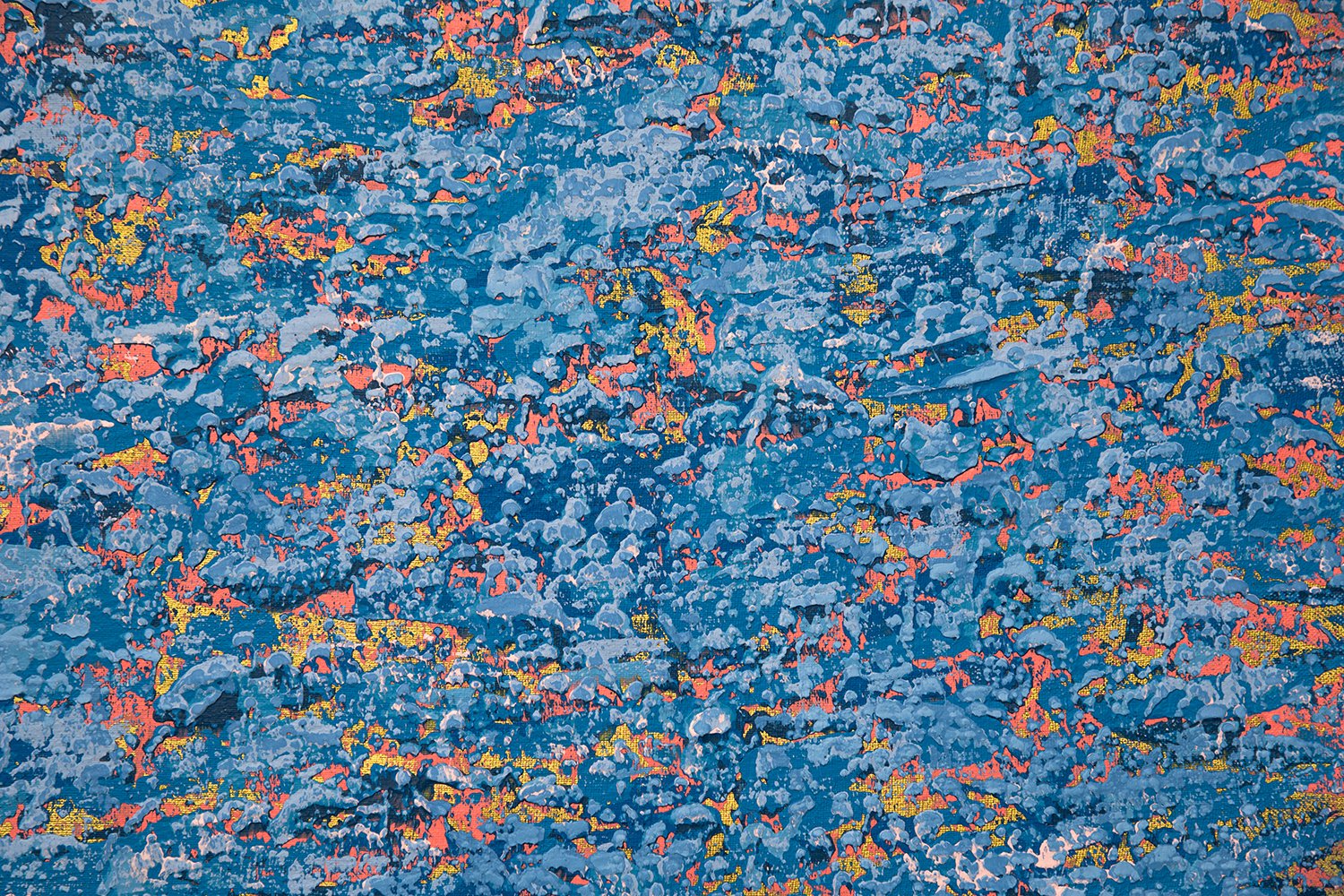Ocean Ripples 4 - Detail 2 - Acrylic on canvas