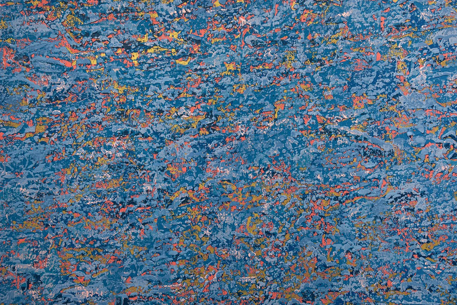 Ocean Ripples 4 - Detail 1 - Acrylic on canvas