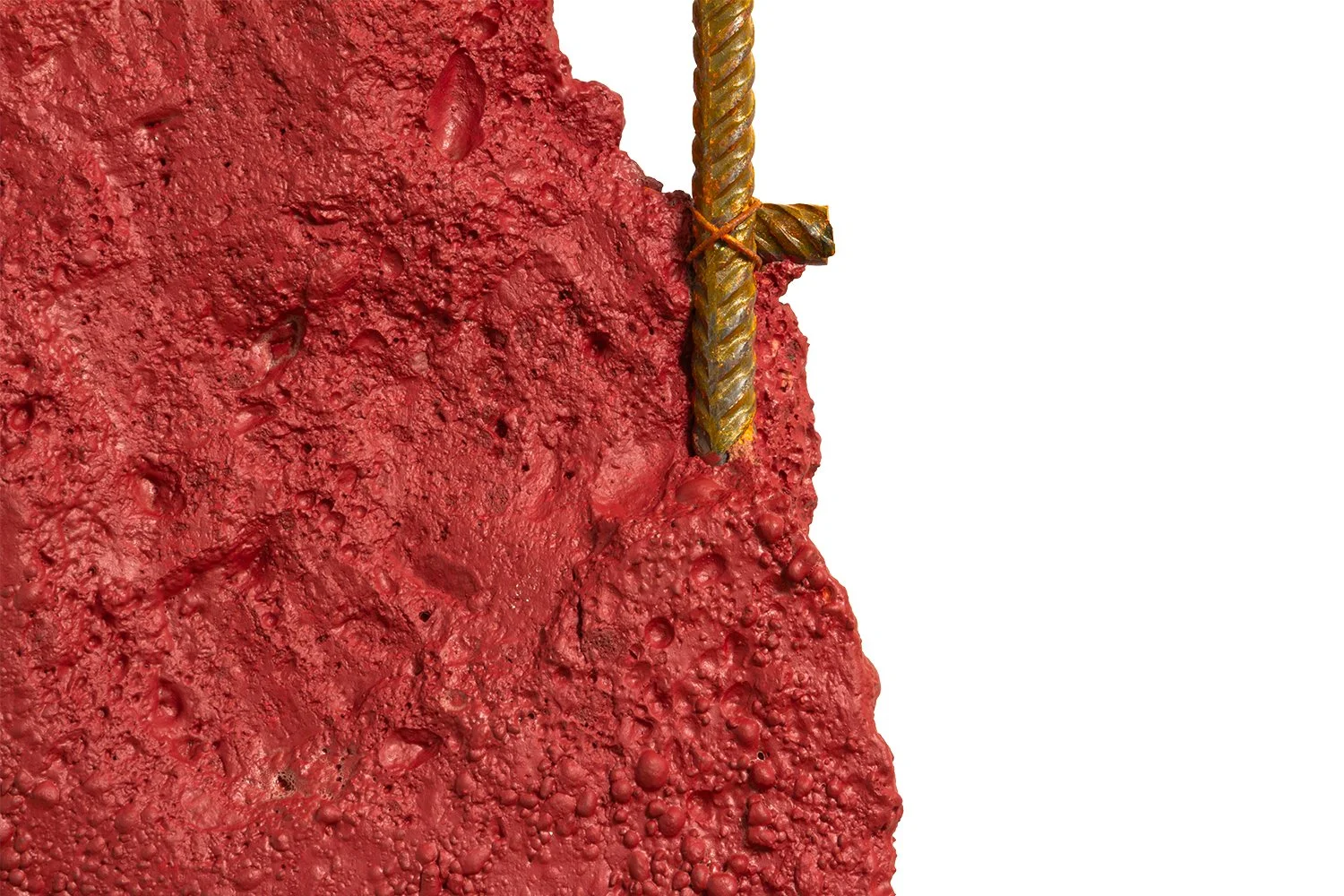 Detriti 3 - Detail 2 - Concrete, iron and paint