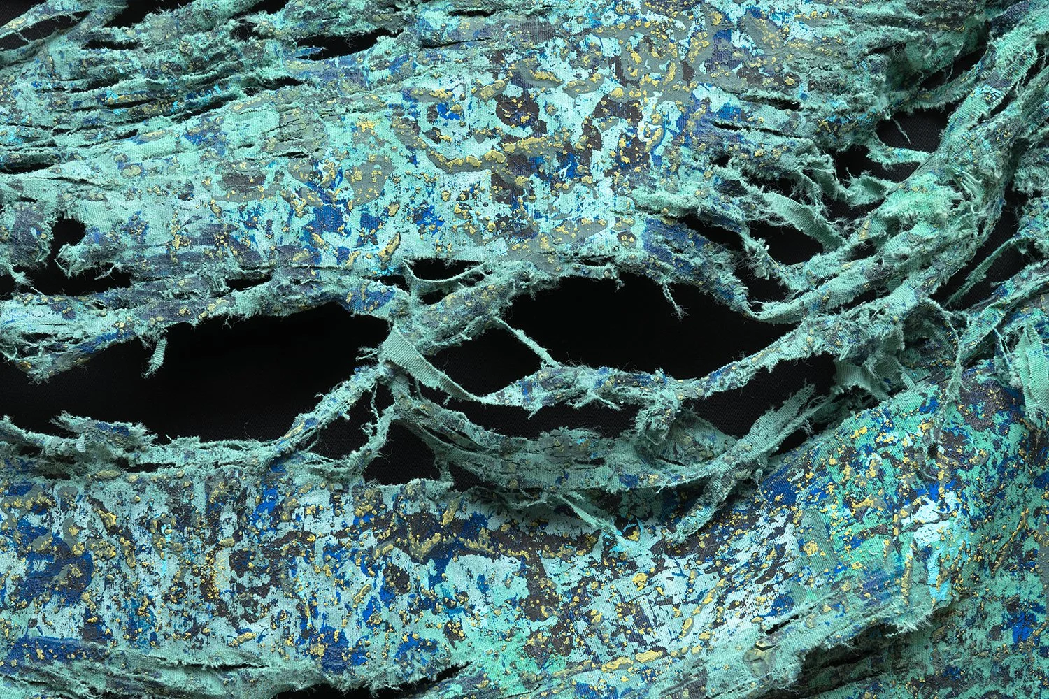Overcoming 5 - Detail 2 - Acrylic and cut on canvas