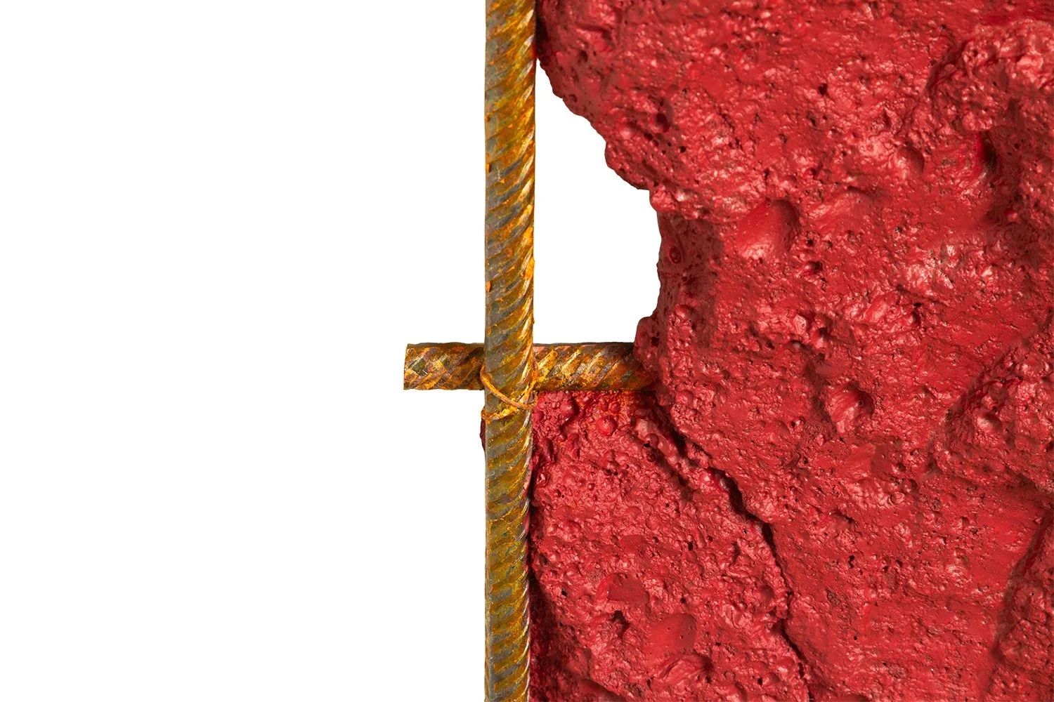 Detriti 3 - Detail 3 - Concrete, iron and paint