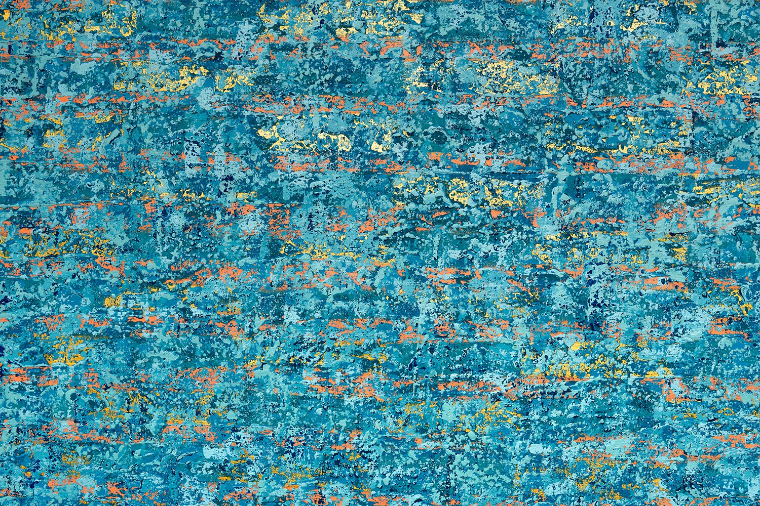 Ocean Ripples 3 - Detail 1 - Acrylic on canvas