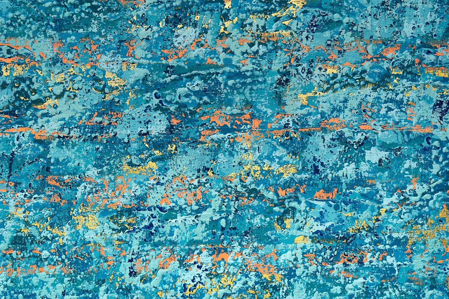 Ocean Ripples 3 - Detail 3 - Acrylic on canvas