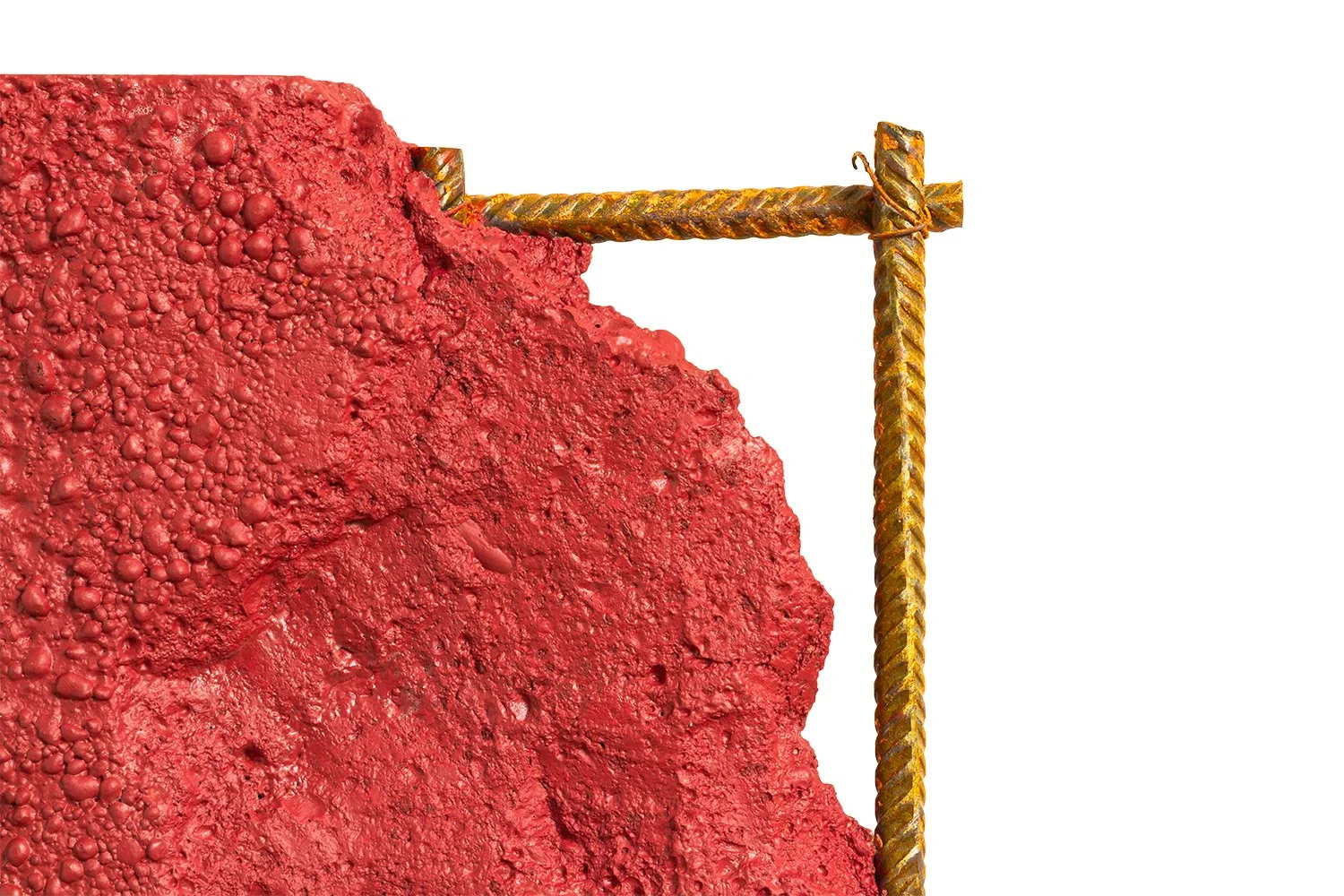 Detriti 3 - Detail 4 - Concrete, iron and paint