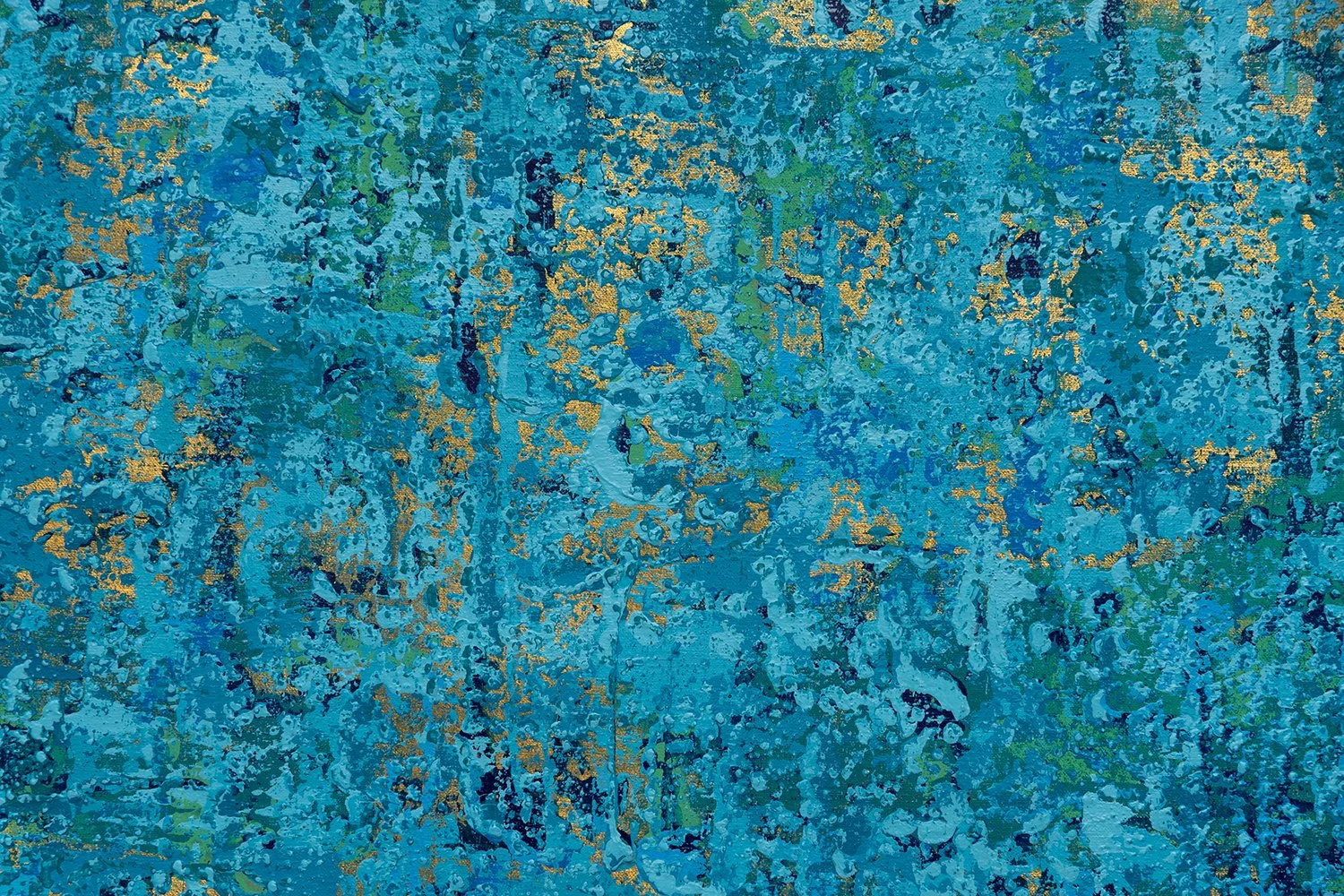 Ocean Ripples 1 - Detail 2 - Acrylic on canvas