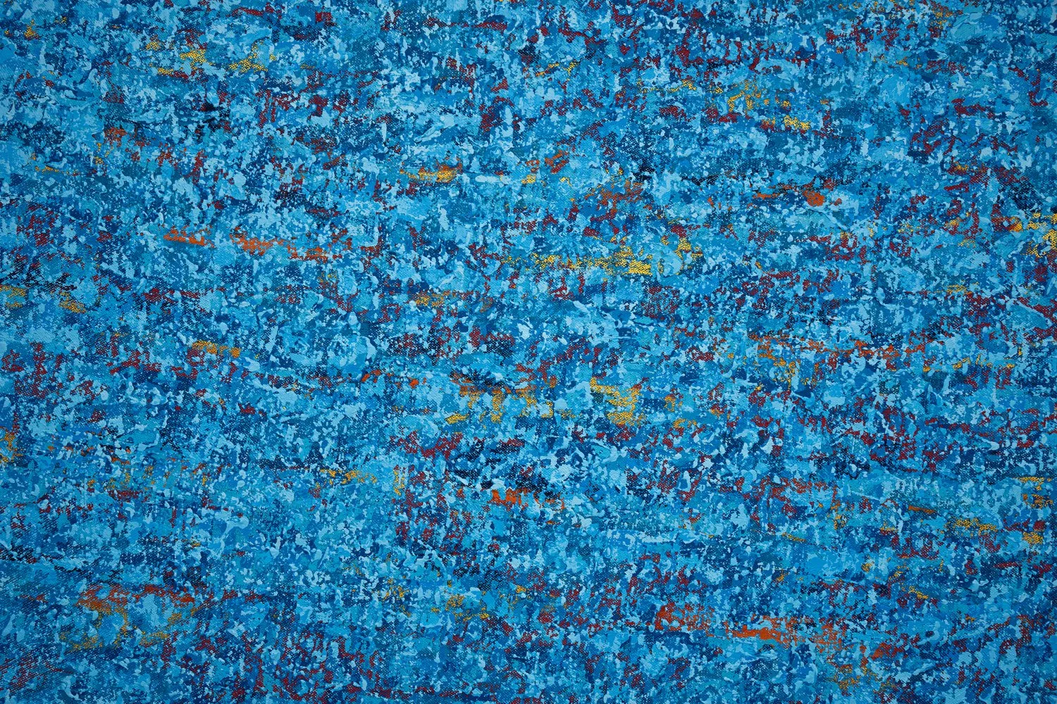 Ocean Ripples 2 - Detail 1 - Acrylic on canvas