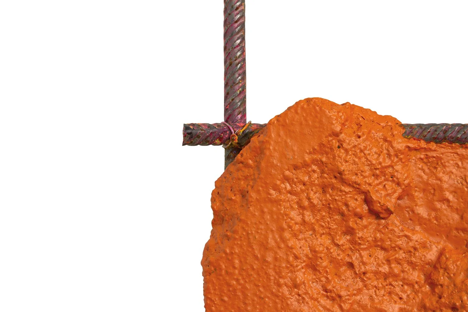 Detriti 2 - Detail 4 - Concrete, iron and paint