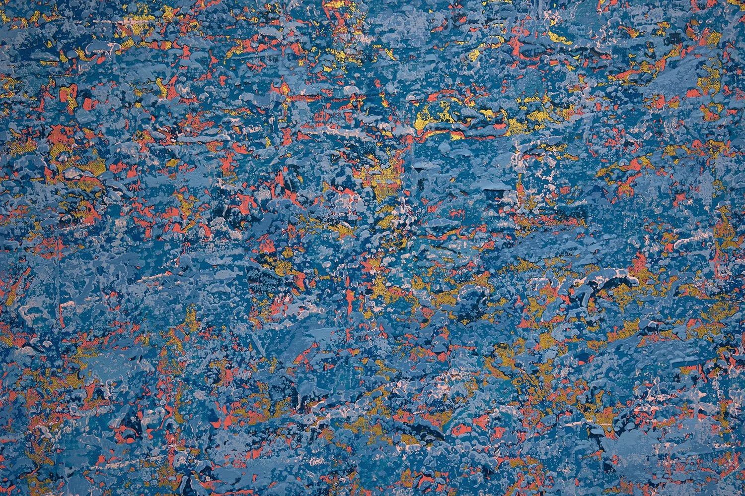 Ocean Ripples 4 - Detail 3 - Acrylic on canvas