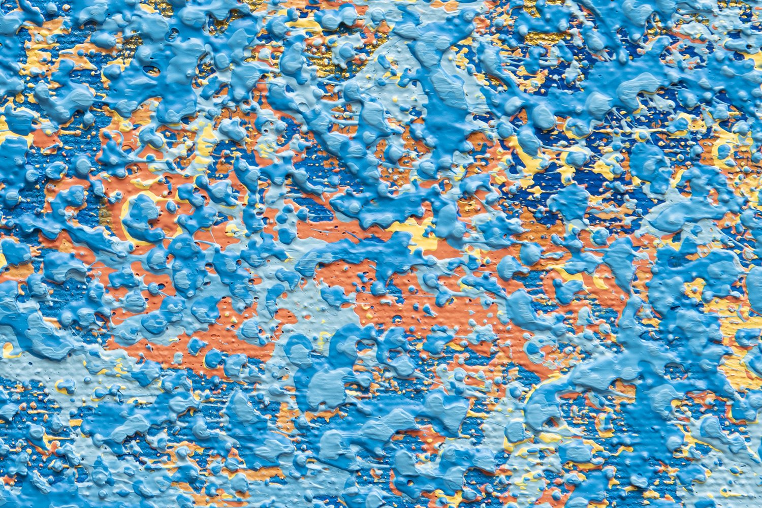 Ocean Ripples 5 - Detail 5 - Acrylic on canvas