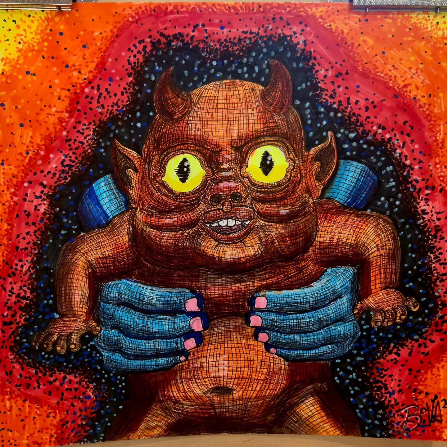 Carpe Demon

Ballpoint pen, highlighter, Crayola, posca