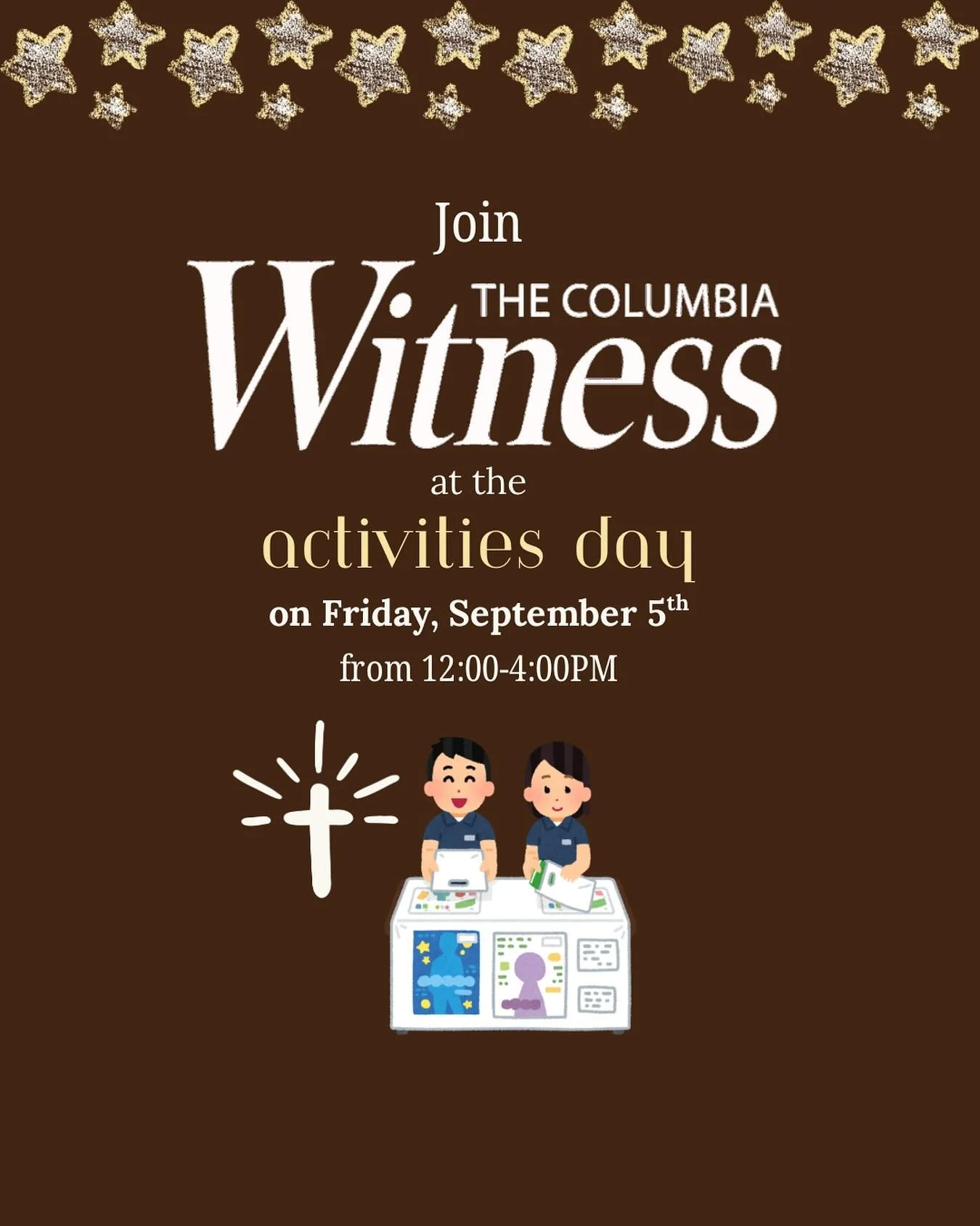 Find us at the Activities Day fair this Friday (9/5)! We are so excited to meet everyone! 🌟