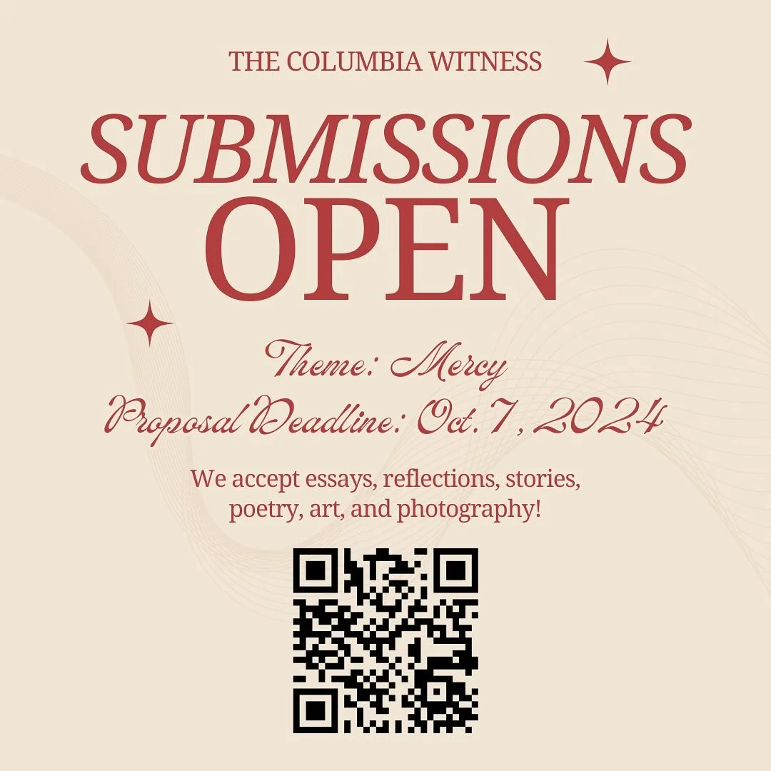 Our submissions for our next issue are now open!!! The theme is: Mercy. If you&rsquo;re interested in writing or contributing in other ways to this issue, please submit the interest/proposal form by Oct 7 (link in bio). We look forward to hearing fro