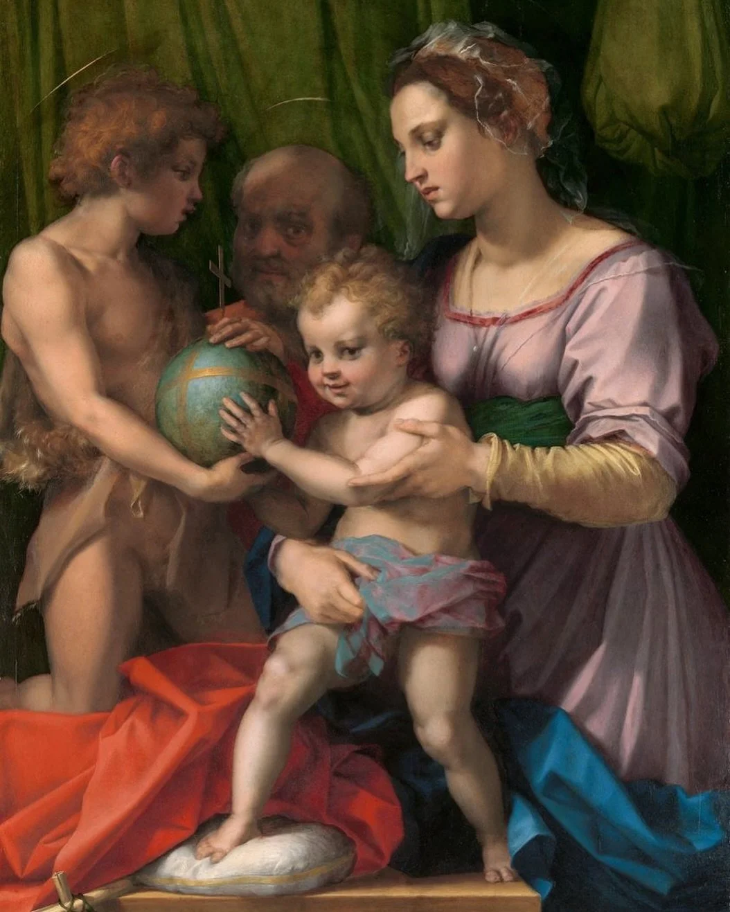 #bornonthisday in 1486, Florentine master Andrea Del Sarto. 

 &ldquo;La Sacra Famiglia con San Giovannino&rdquo; (The Holy Family with the Young Saint John the Baptist)

Date: ca. 1528
Medium: Oil on wood
Dimensions: 53 1/2 x 39 5/8 in. (135.9 x 100