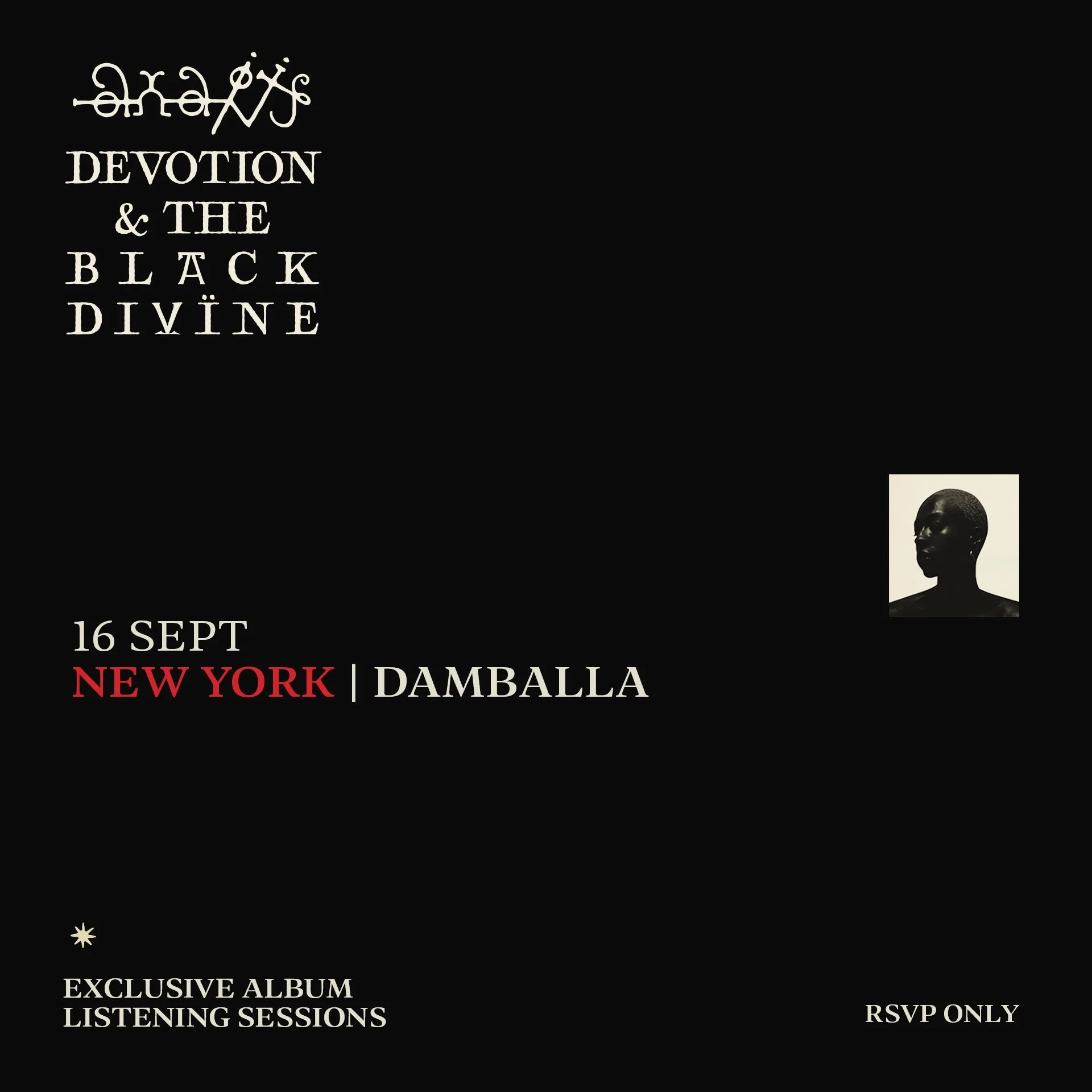 anaiis - Devotion & The Black Divine - New York Listening Event