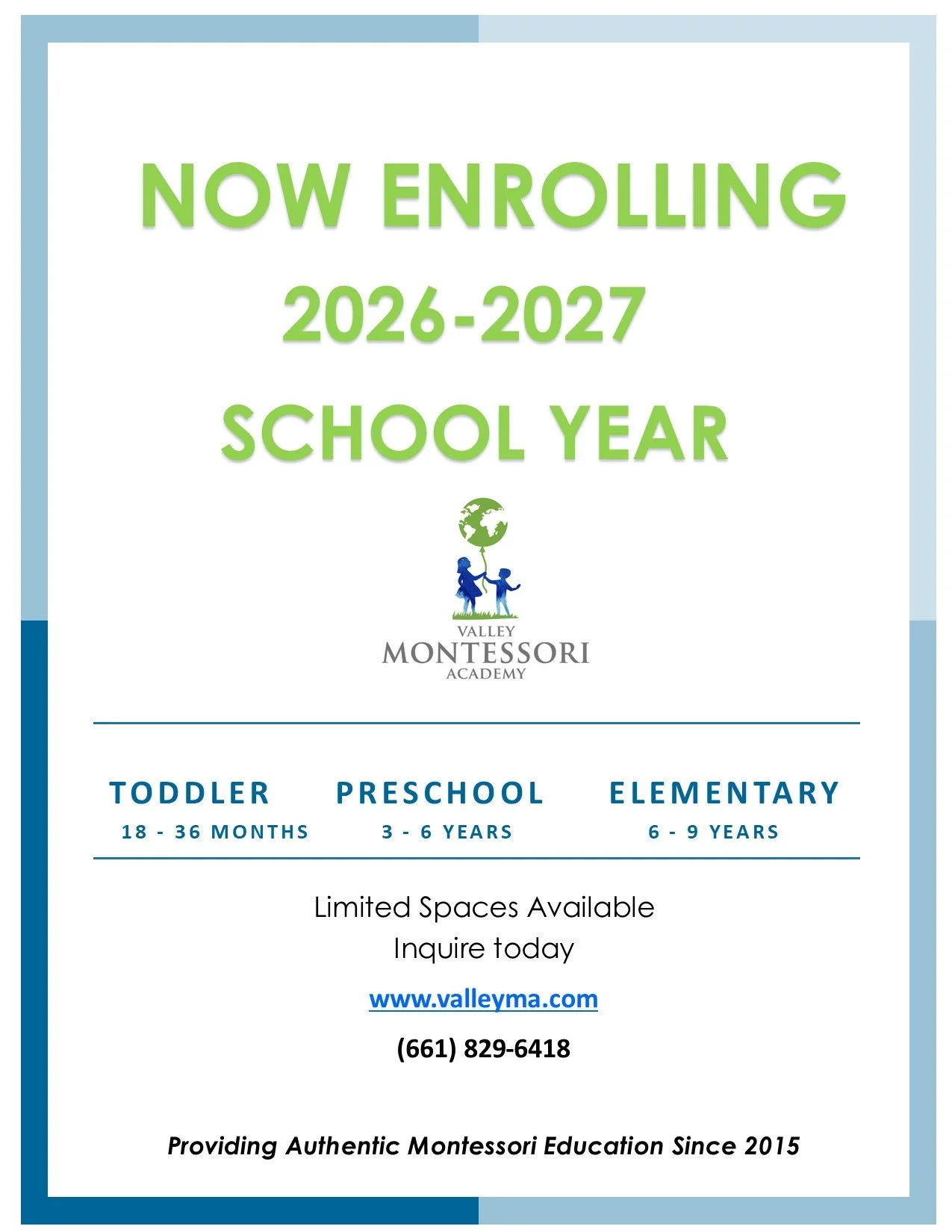 Now Enrolling!