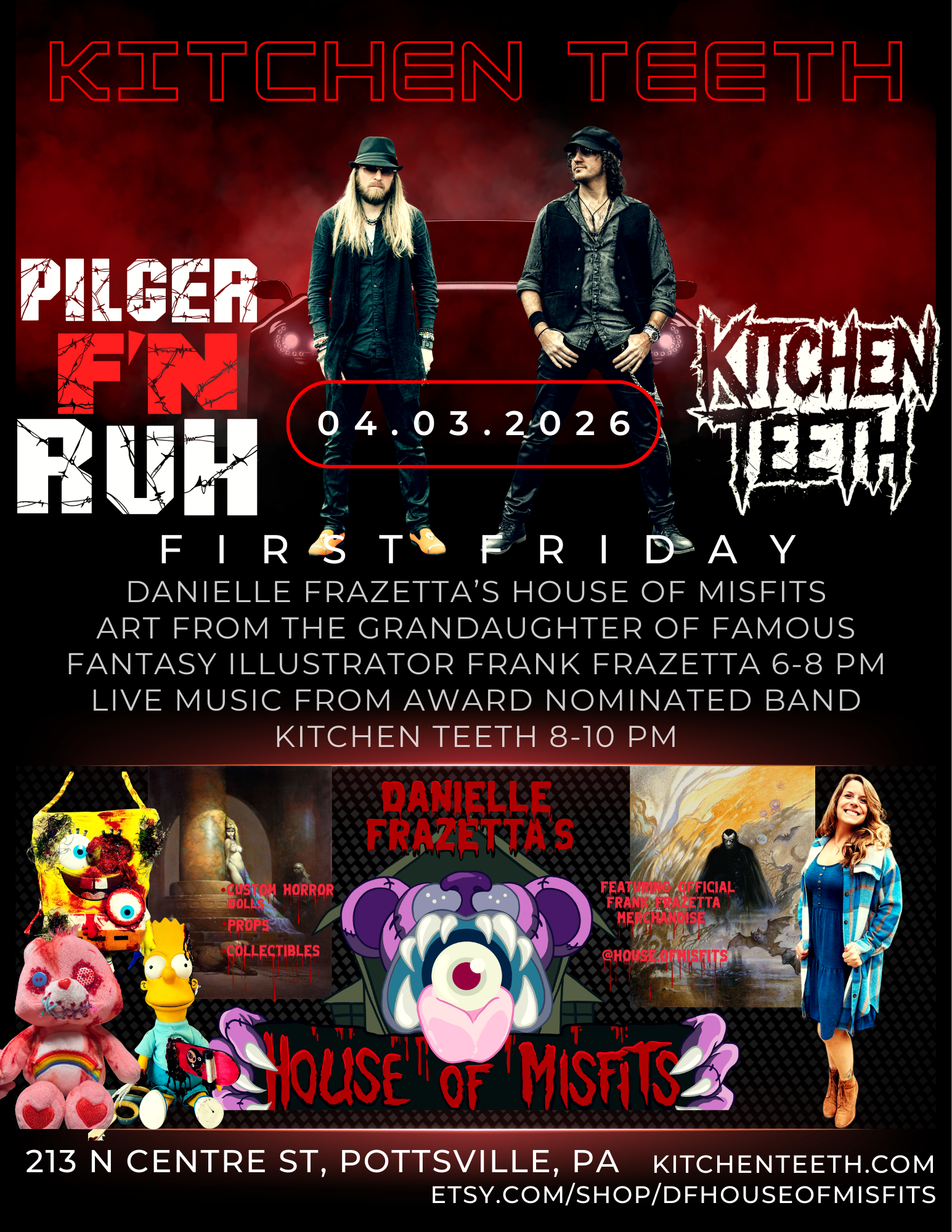 Pilger Ruh w/ Danielle Frazetta's House of Misfits