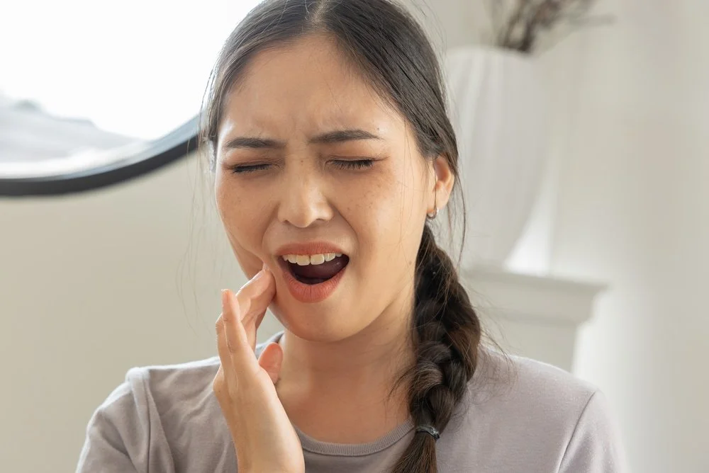 healthy tooth compared to untreated tooth decay showing dental neglect risk and progression of oral health problems