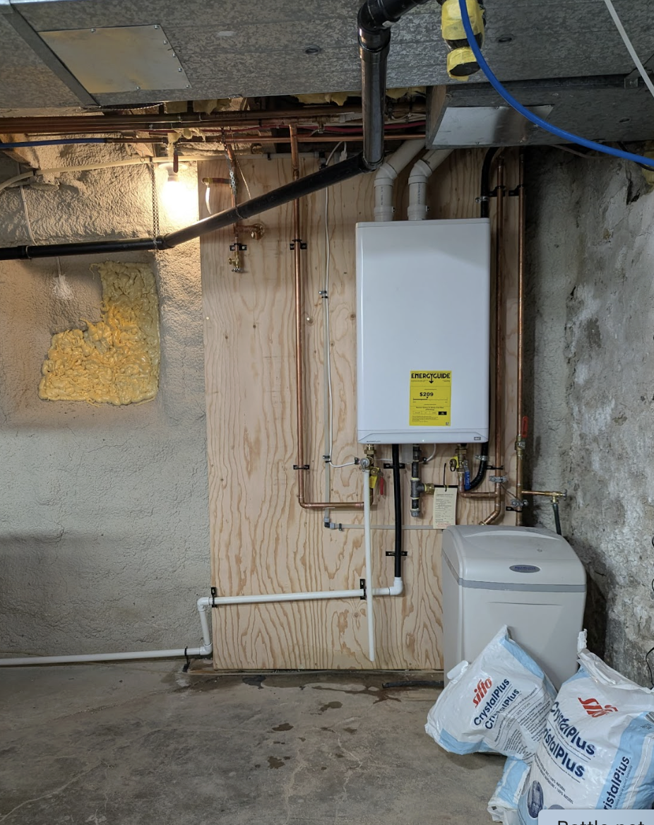 tankless water heater installation