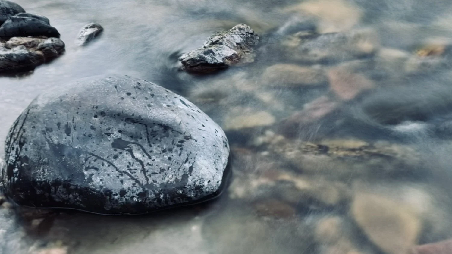 Stones in a stream