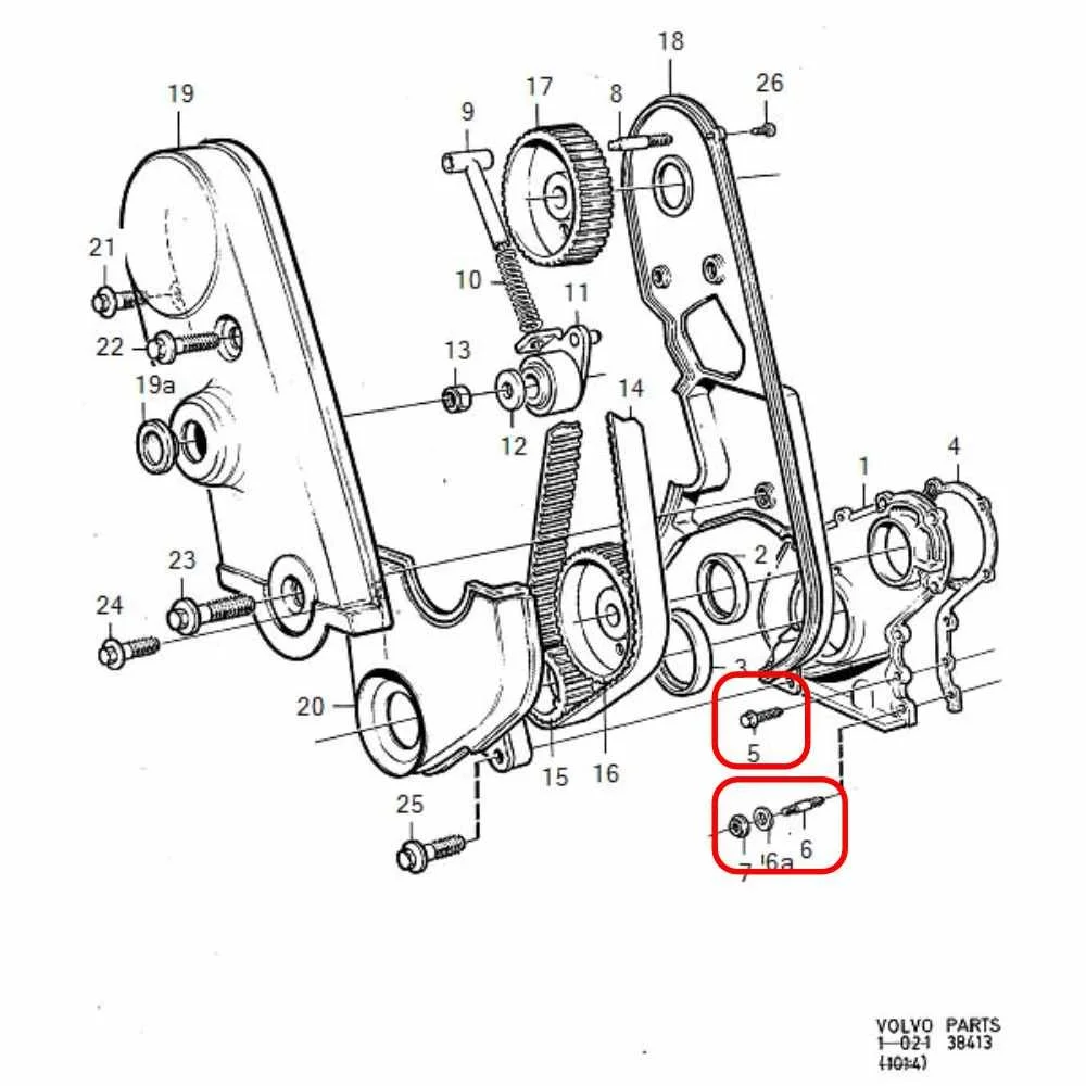 Fixings/Bolt Set - Front Crank Cover