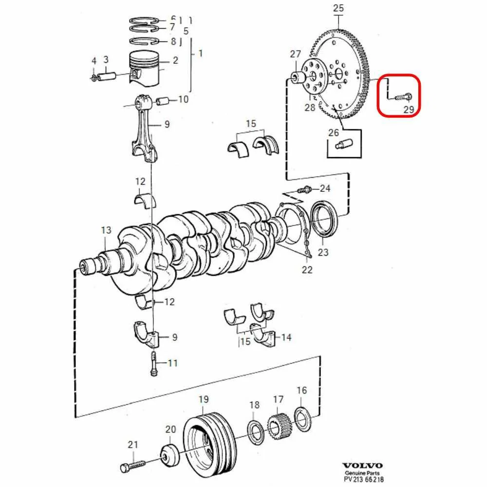 Fixings/Bolt Set - Flywheel (12.9 Grade)