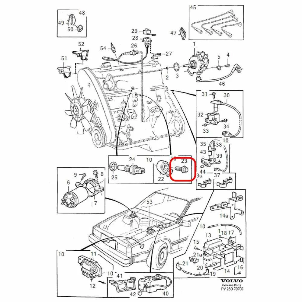 Fixings/Bolt Set - Knock Sensor