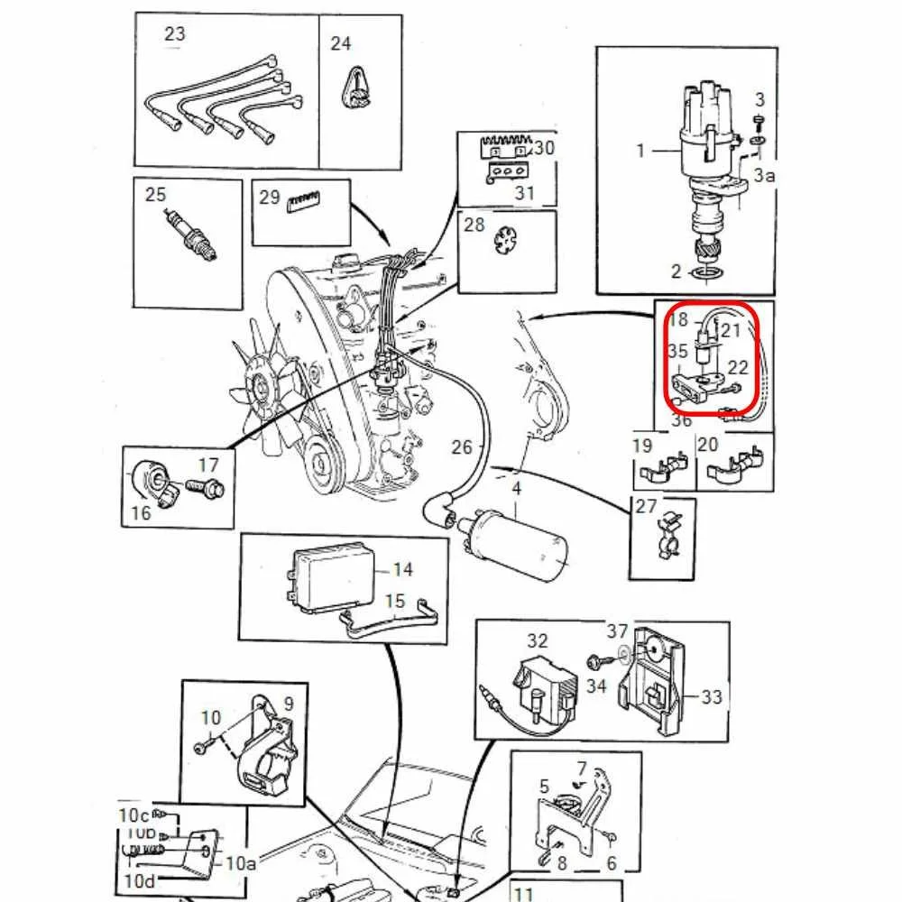 Fixings/Bolt Set - Crank Position Sensor
