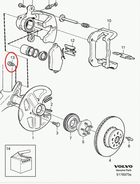 Fixings/Bolt Set - Calliper Carrier Bolts