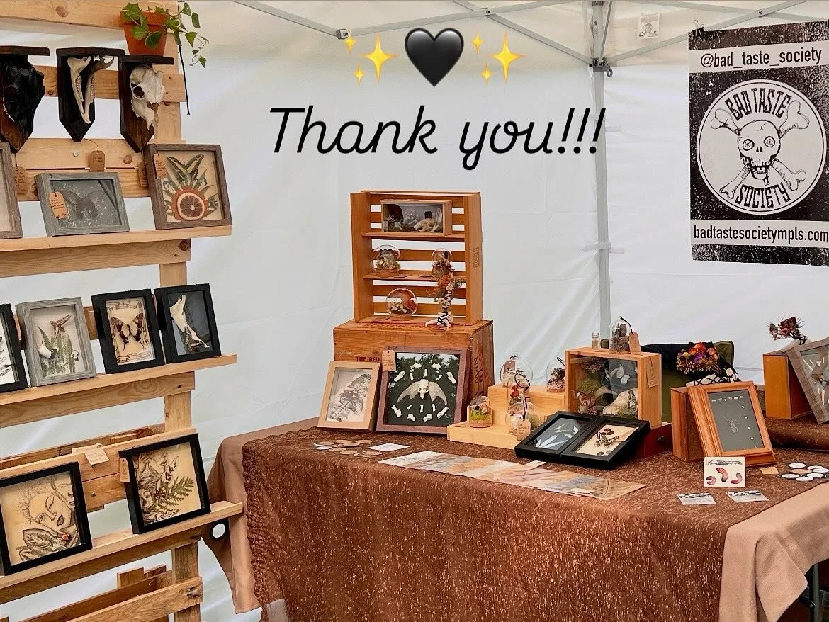 Thanks to all the folks that came out to @powderhornart this weekend! We met so many cool people and received a bunch of support, through kind words and sales. We appreciate you all: Organizers! Other artists! Community! Patrons! Friends! 
Special sh