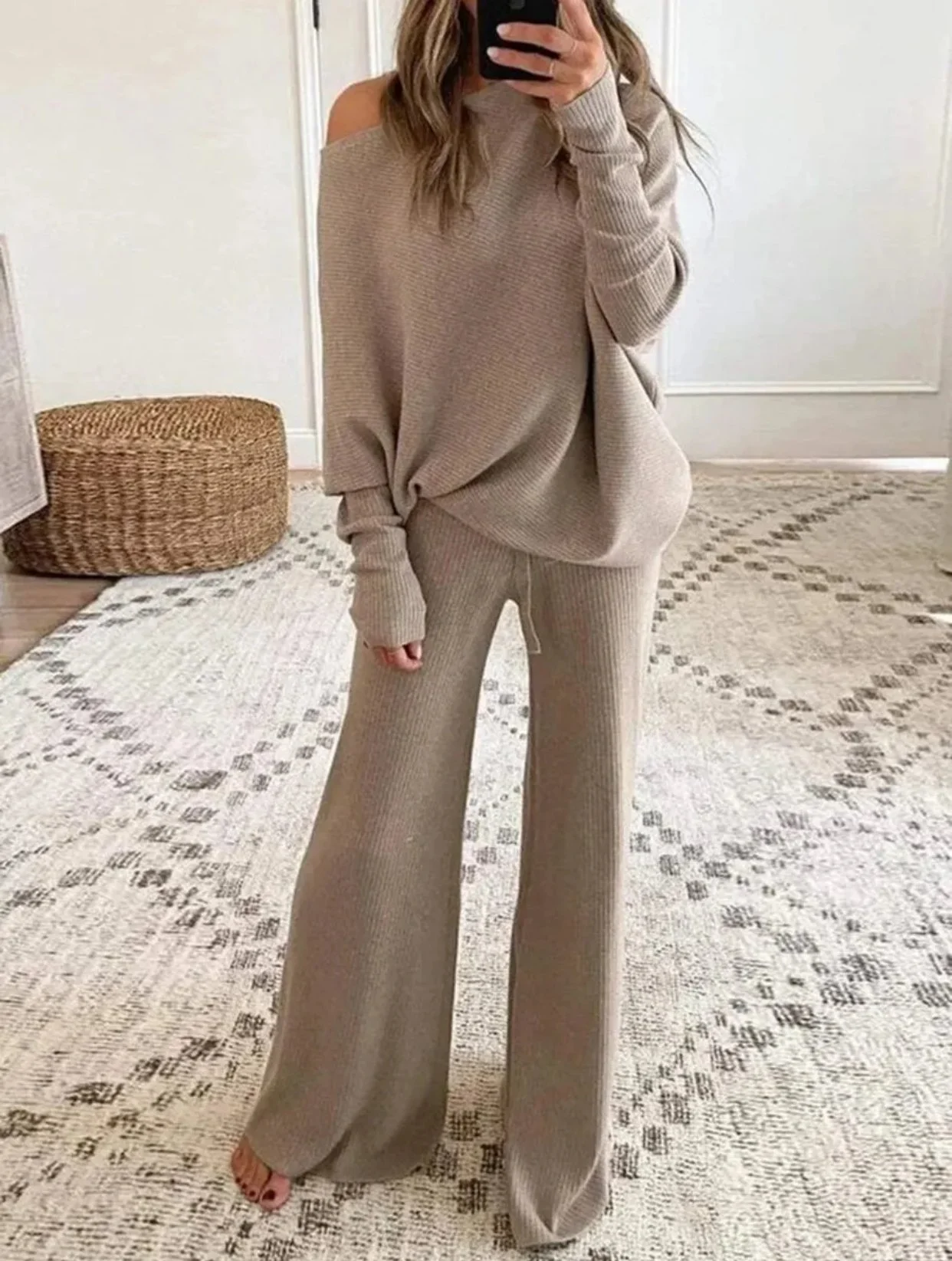 Comfy Brown Pants Set $25