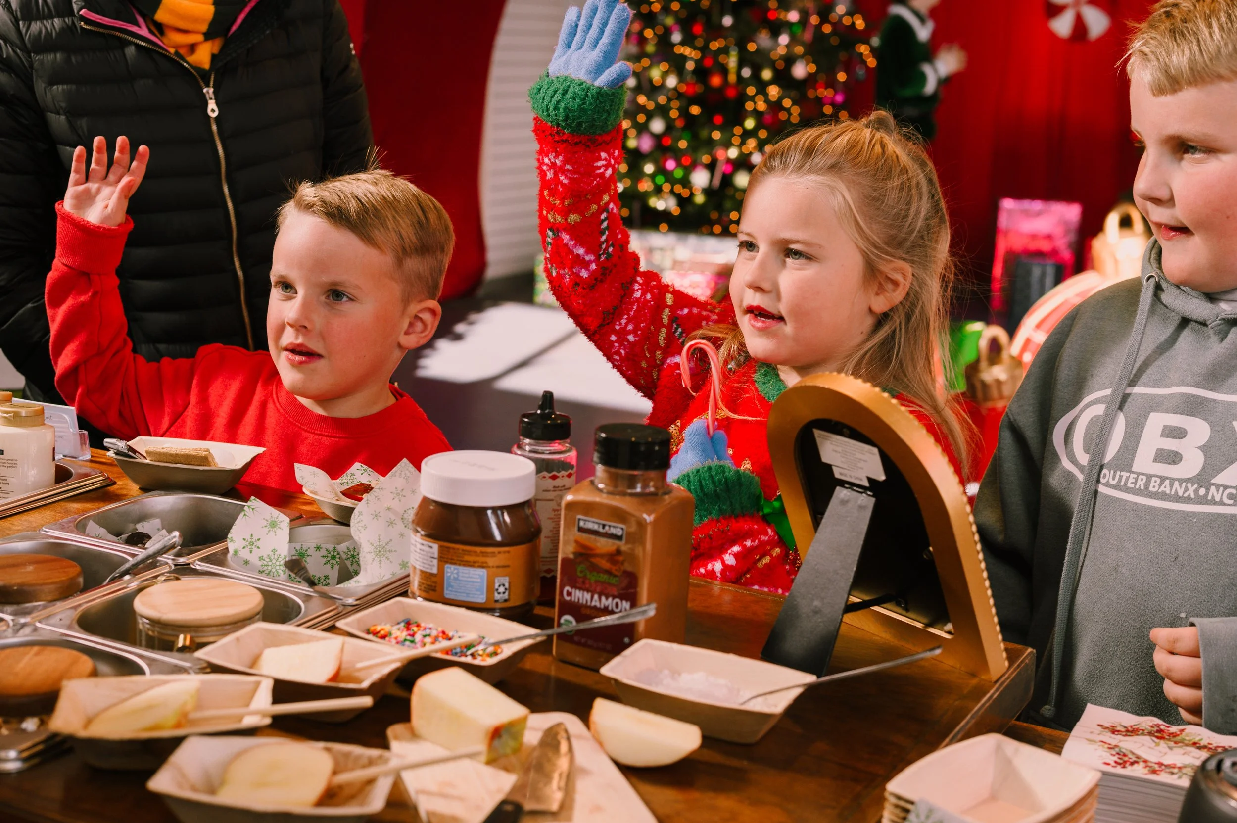 Joyful Children Photoshoot Christmas Event Photography