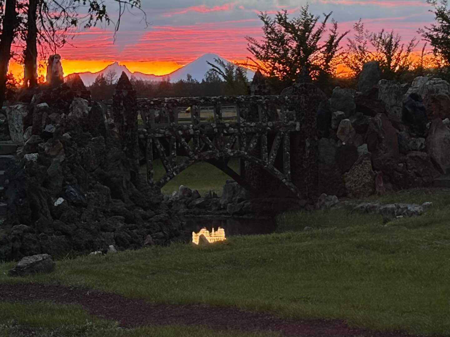 Sunset at The Garden. Thank you Rebecca for the beautiful photo!