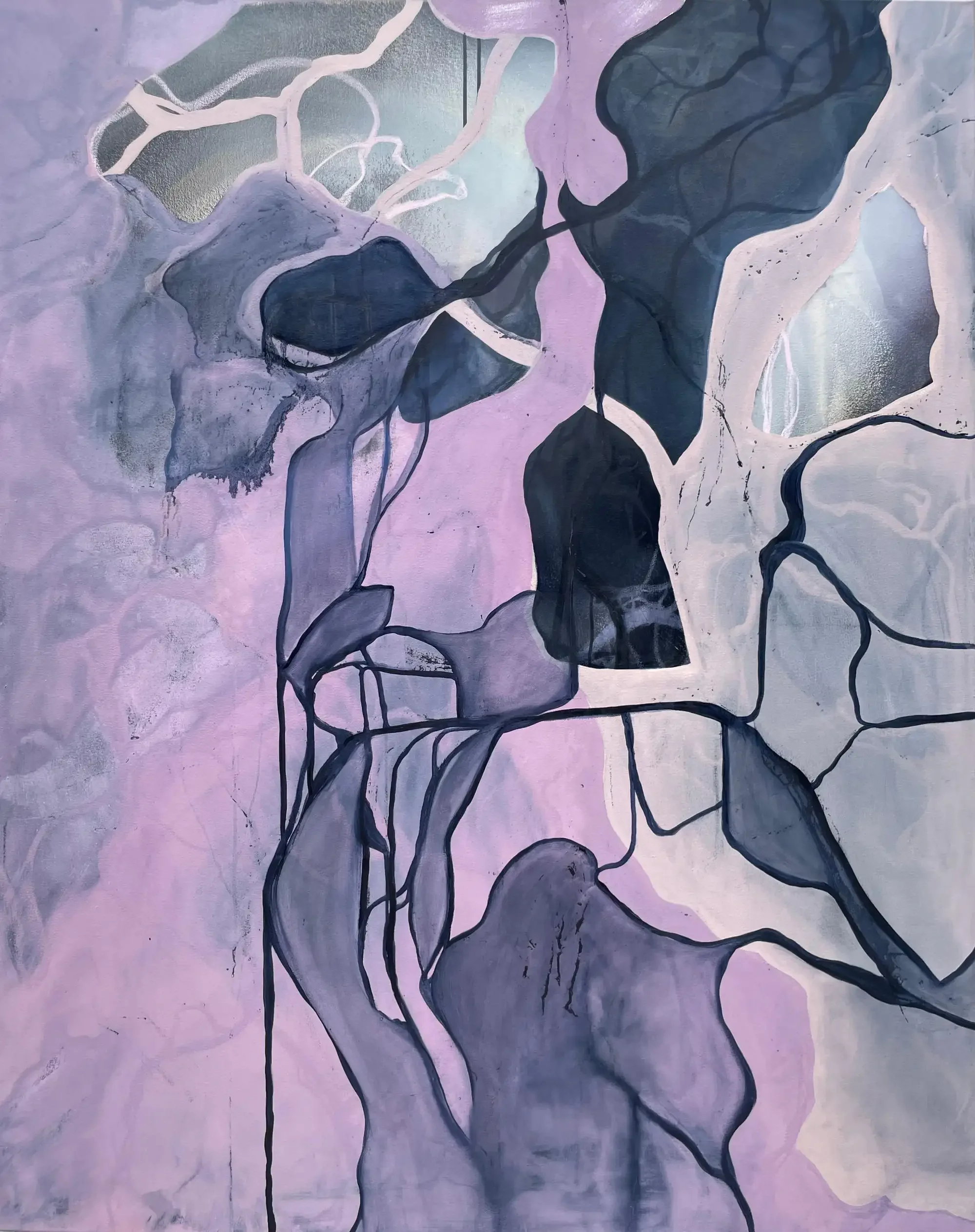 Katherine Filice
"Premonitions" A large evocative oil painting with blues, pinks and lavender
2023