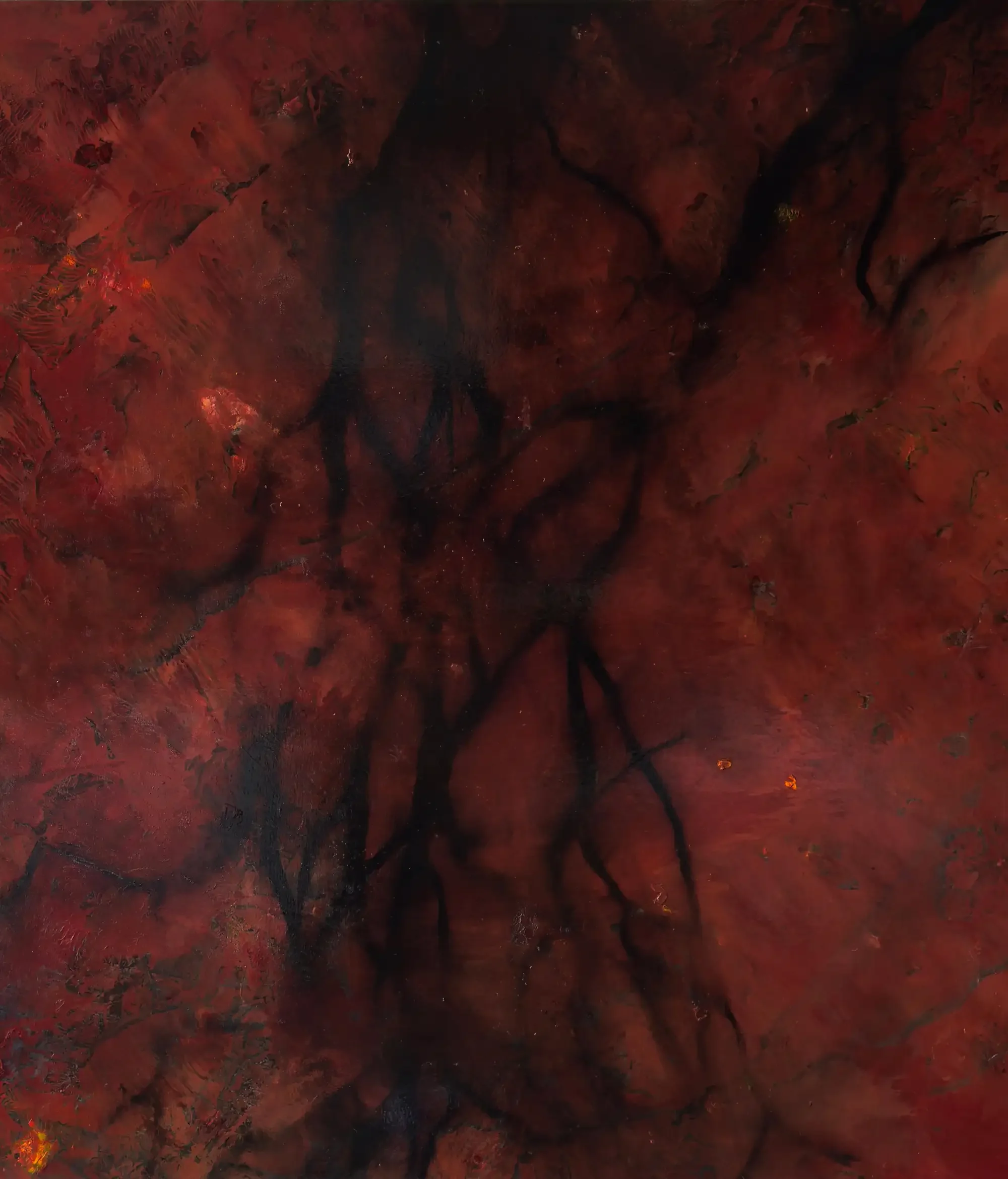 Katherine Filice
"The Race Against Wind and Time" Large Red & Black Painting by Katherine Filice
2022
