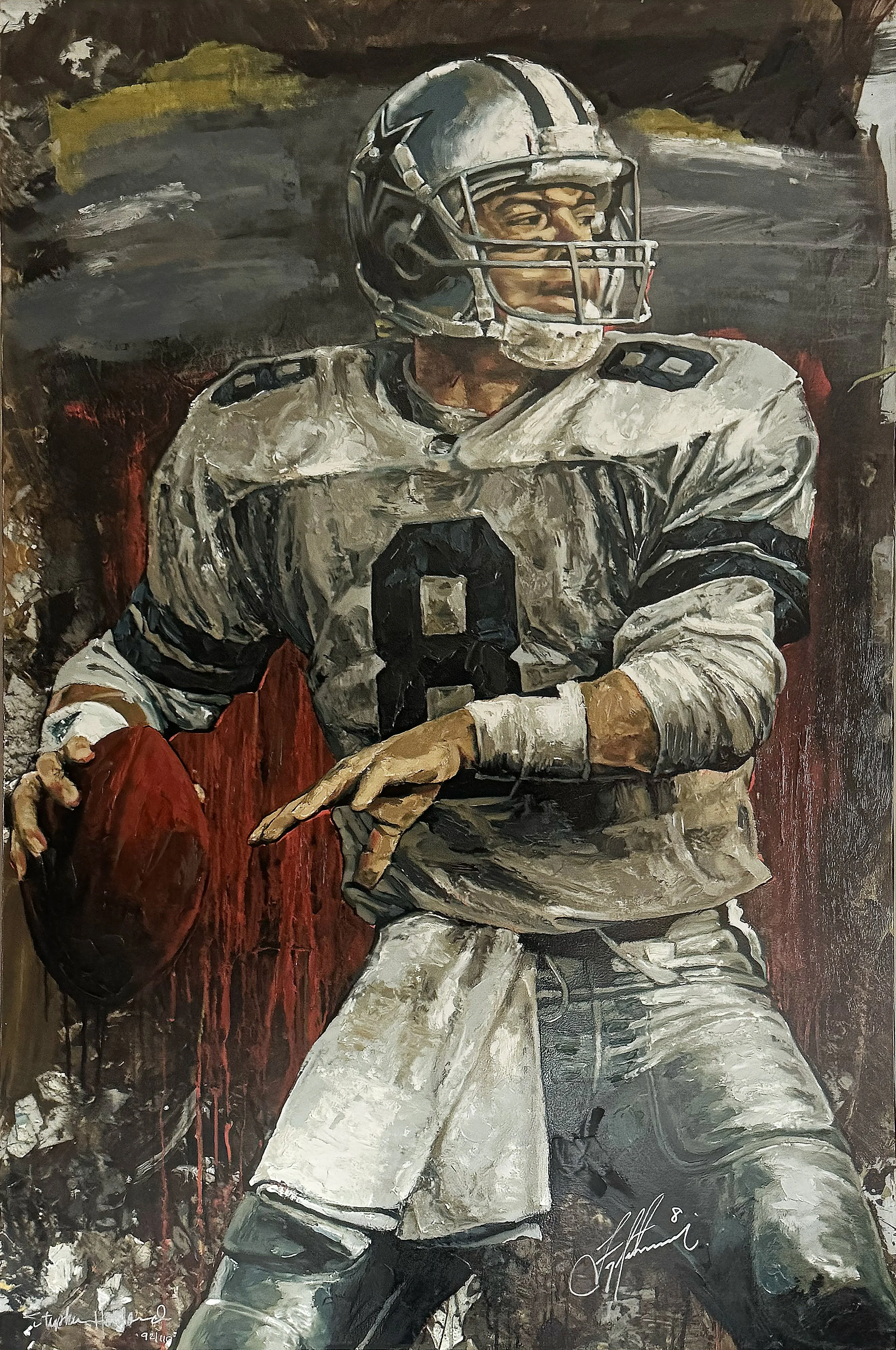 Stephen Holland
"Troy Aikman" Hand-Embellished Giclée by Stephen Holland 92/110
2000