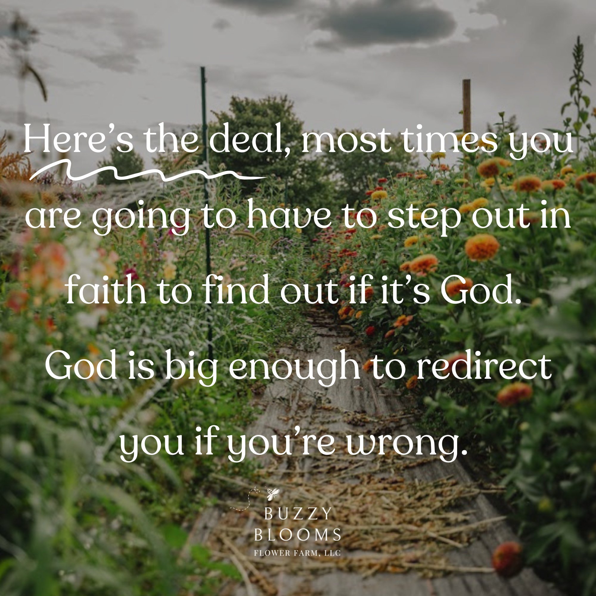Oof&mdash;in the best way today.

Feeling so energized and encouraged as we step into a new growing season. Author Christine Caine said, "So often, we are paralyzed by the fear of missing God's will. We literally do not move because we are waiti
