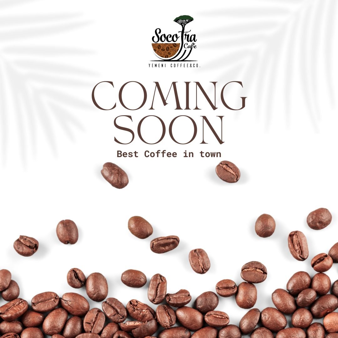 ☕ Socotra Yemeni Coffee is coming soon, bringing the rich flavors of Yemen to Tampa. Stay tuned for our grand opening!
.
.
.
.
.
.
.
 #coffee #coffeetime #yemenicoffee #yemenicafe #tampacafe #tampacoffee #yemenitea #tampa #templeterrace