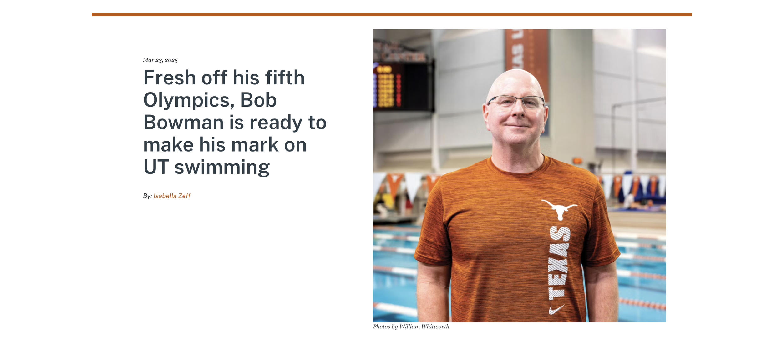 Bob Bowman - Olympic Swim Coach