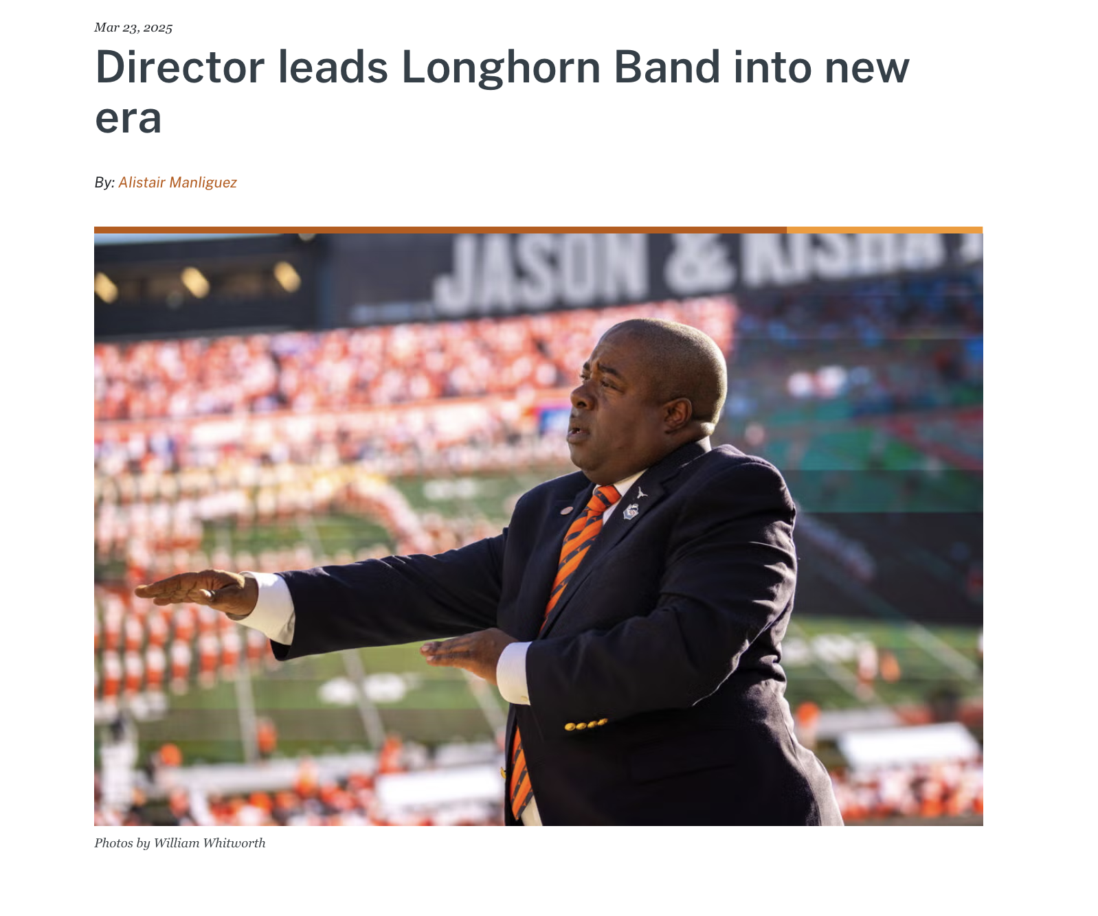 Longhorn Band Director