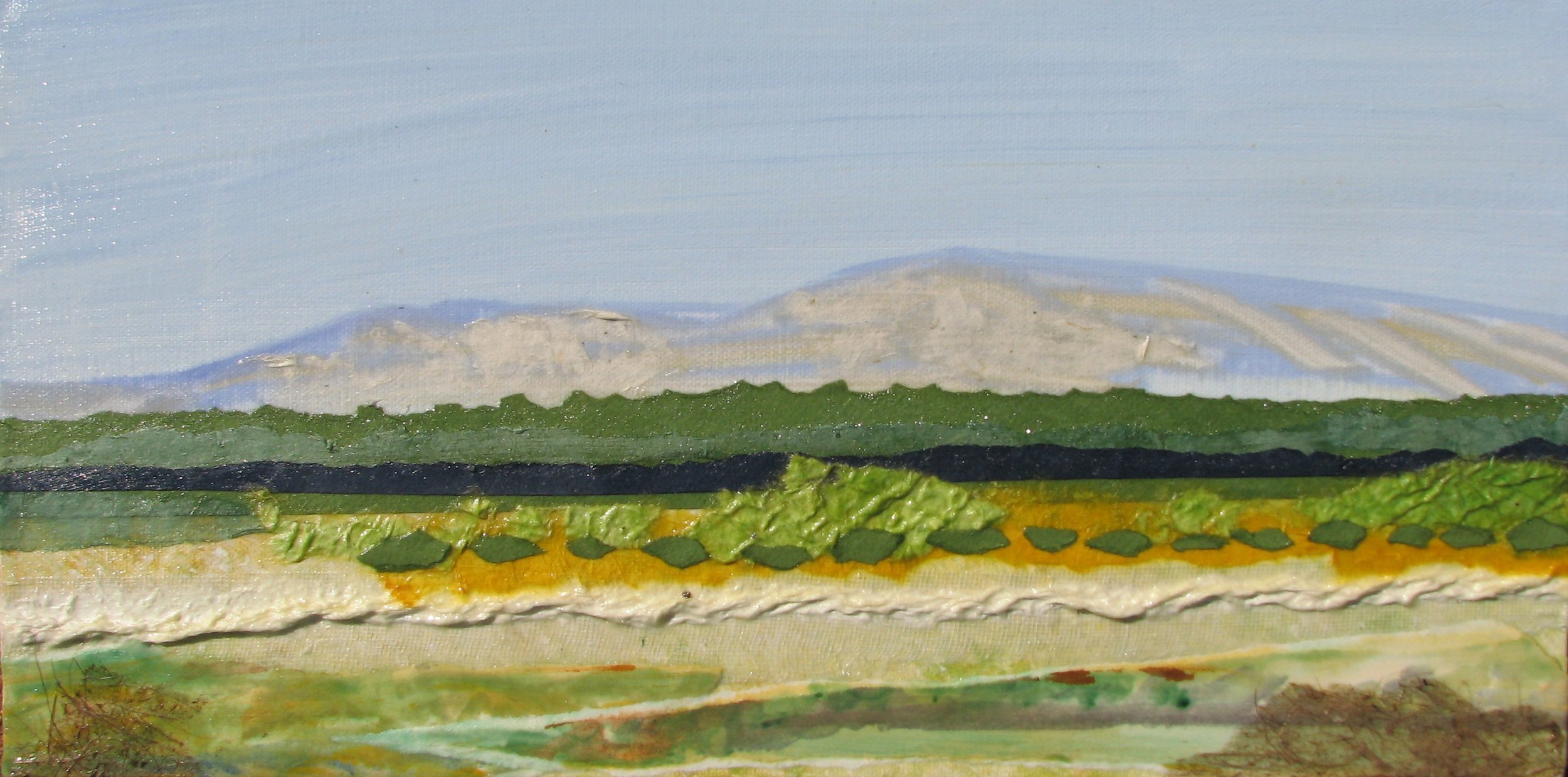Central Valley - 10" x 24" - Mixed Media - SOLD